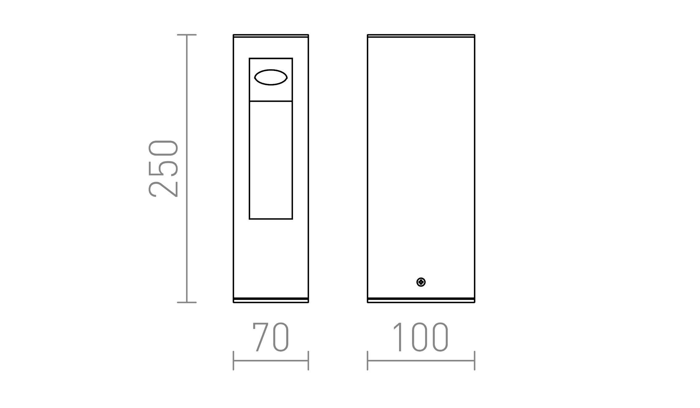 TREEZA LED 25 da terra lampada - Product sketch