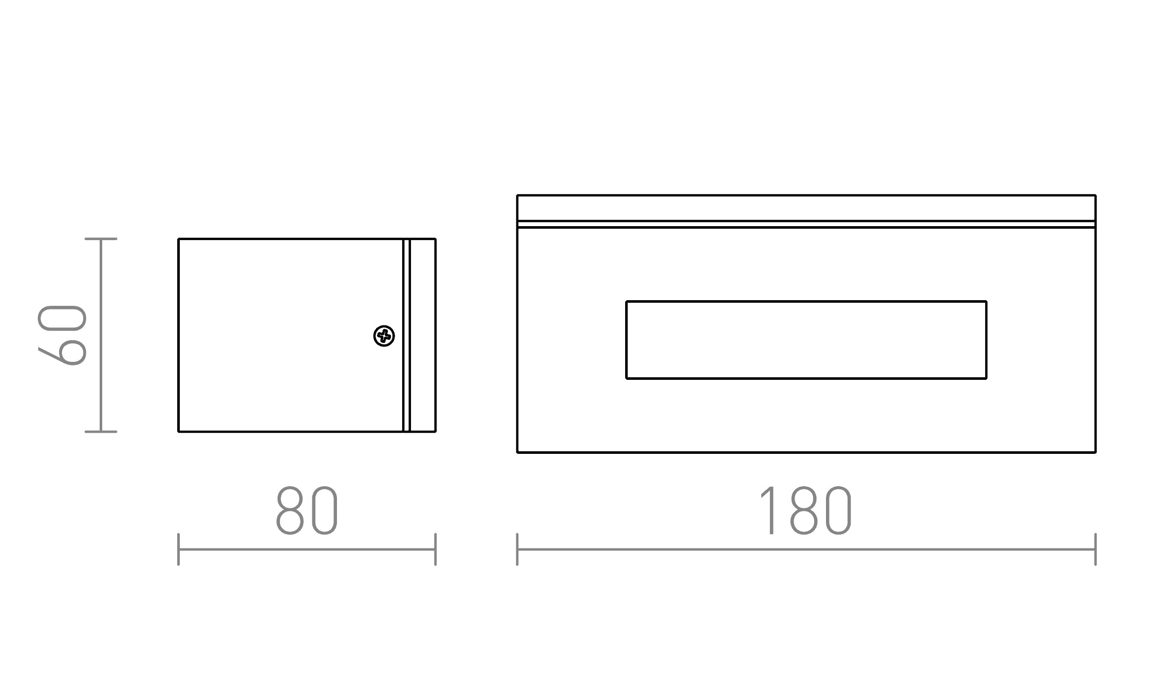 WOOP ścienna lampa - Product sketch