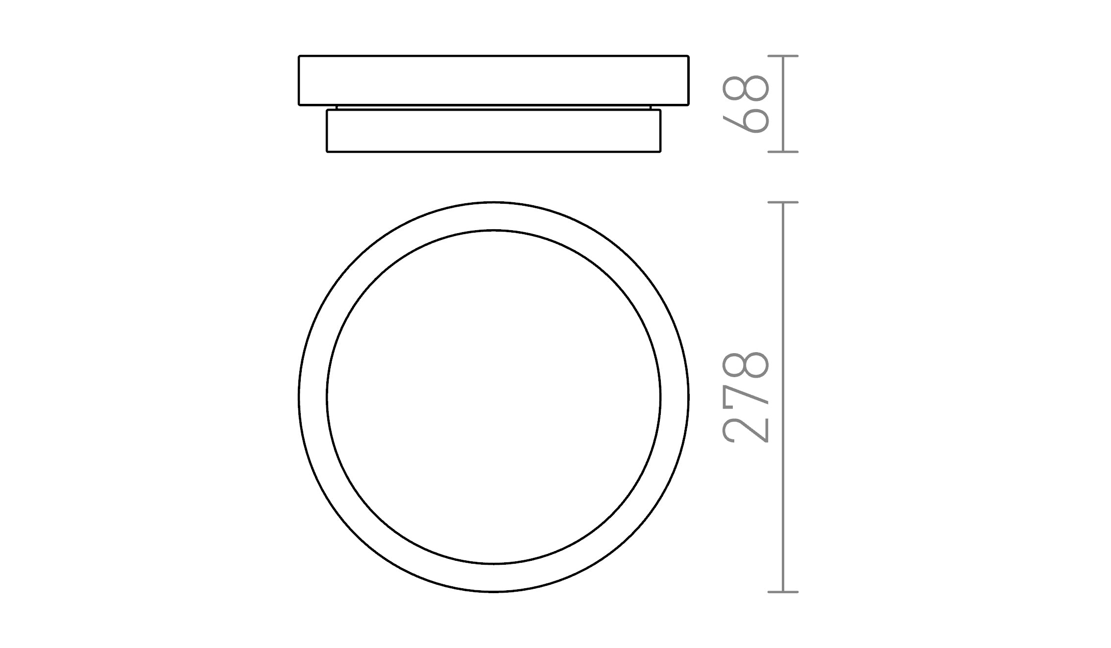 GORRA Deckenleuchte lampe - Product sketch