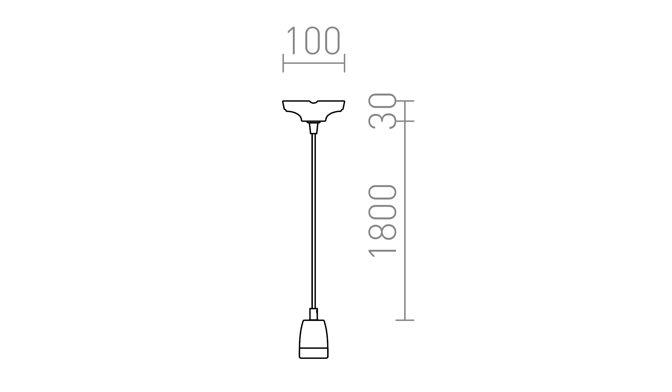 FABIO σετ κρεμαστών λαμπτήρας - Product sketch