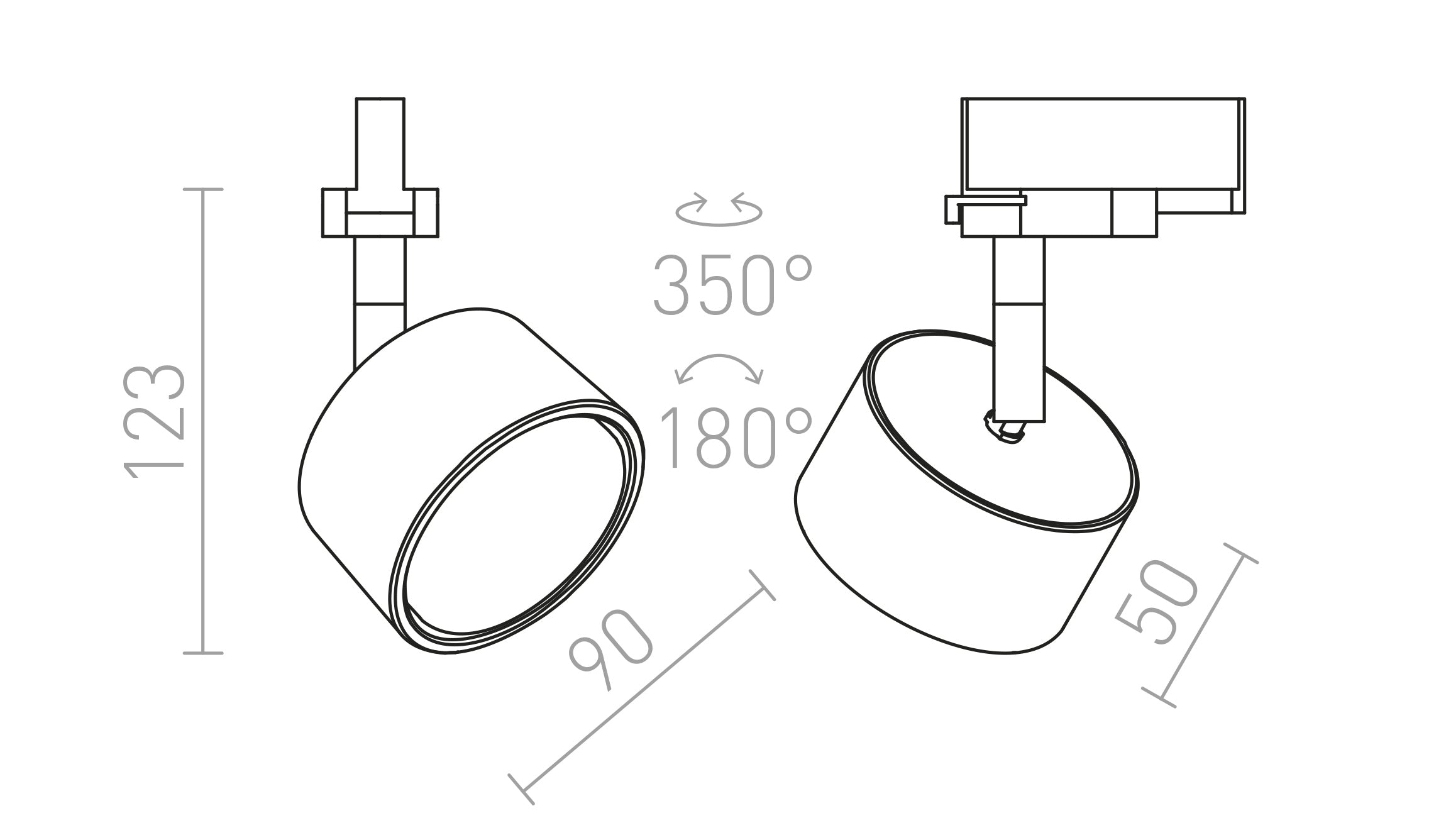 PIXIE do szyny 3-faz - Product sketch