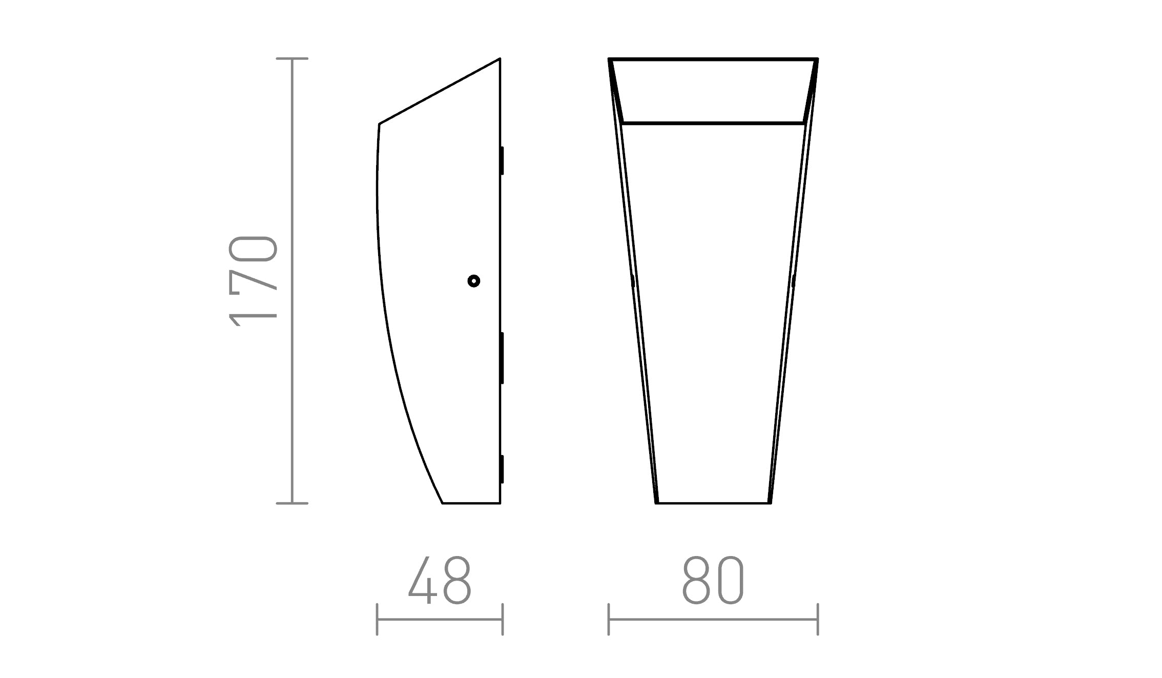 PIA da parete lampada - Product sketch