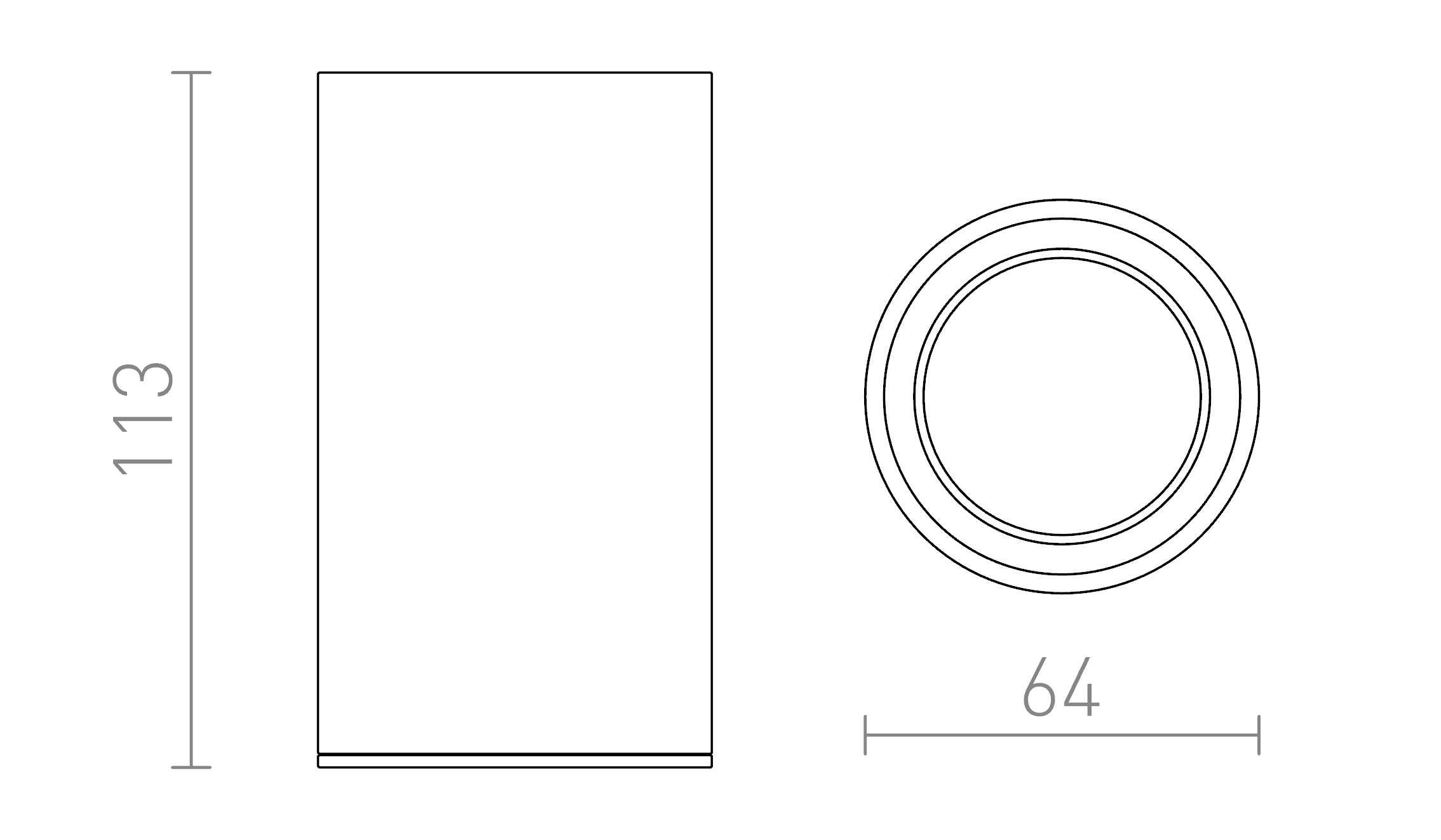 MOMA таванна лампа - Product sketch