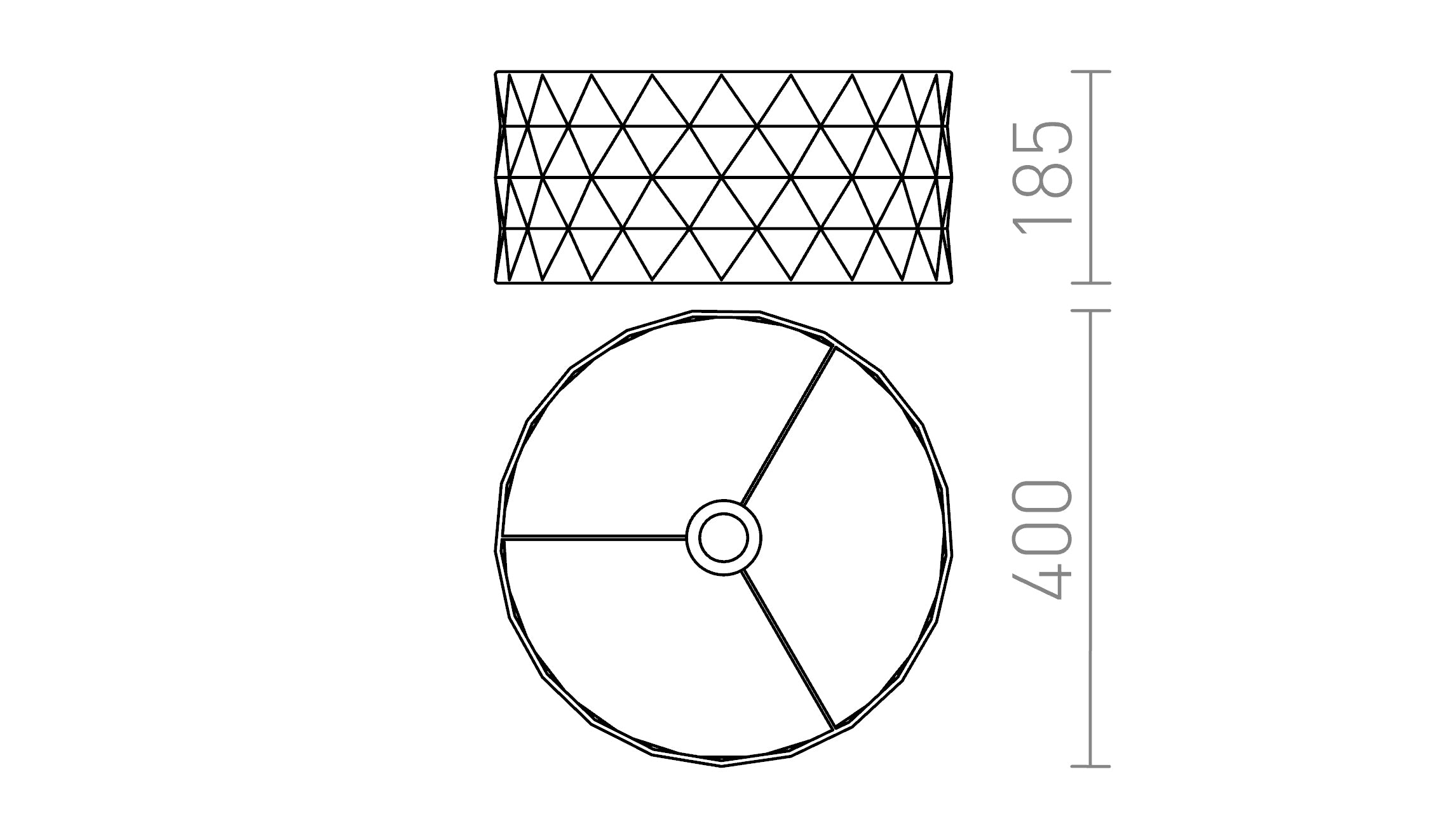 JAKARANDA 40 abażur - Product sketch
