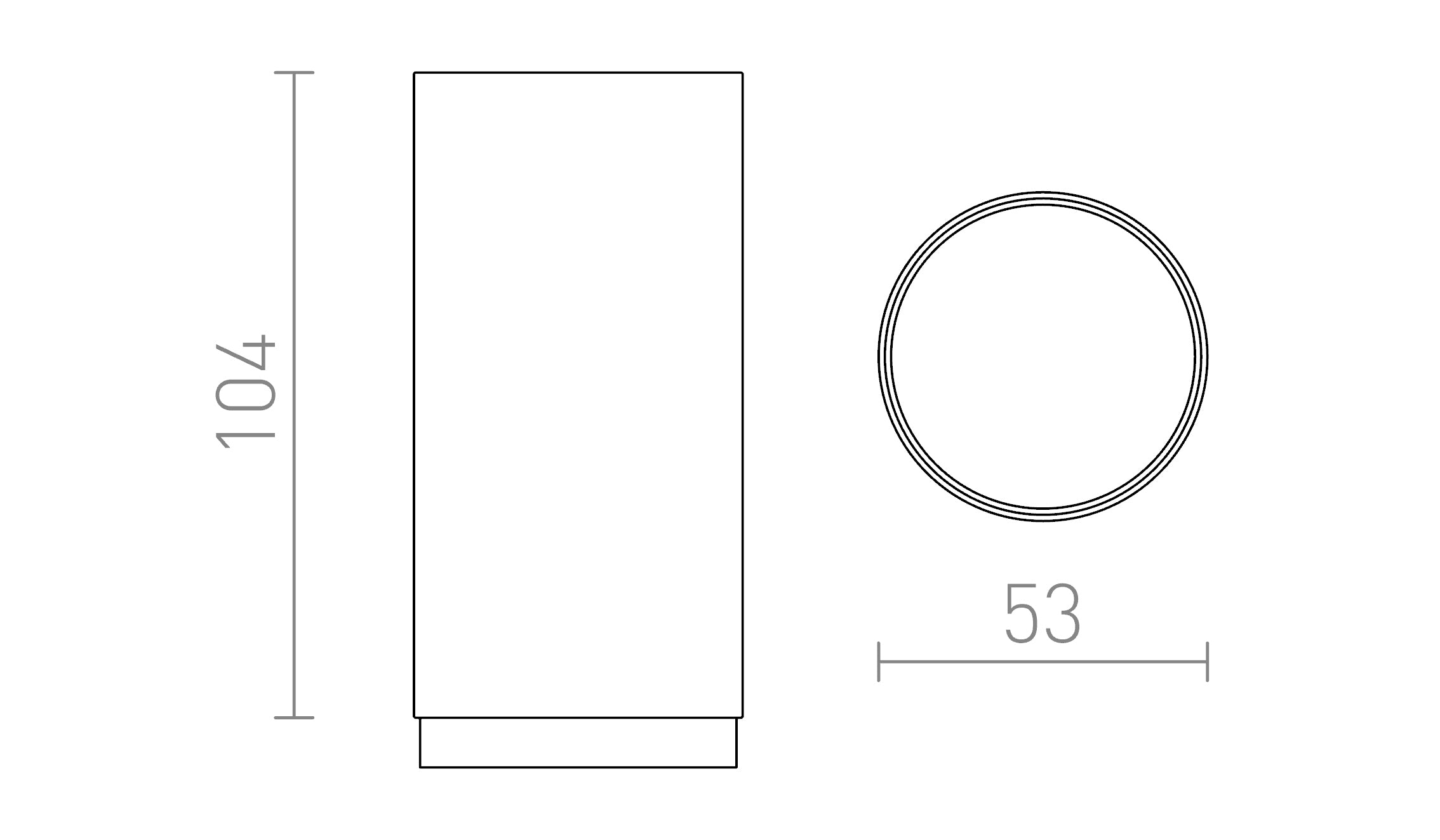 BOGARD extender for pendants - Product sketch