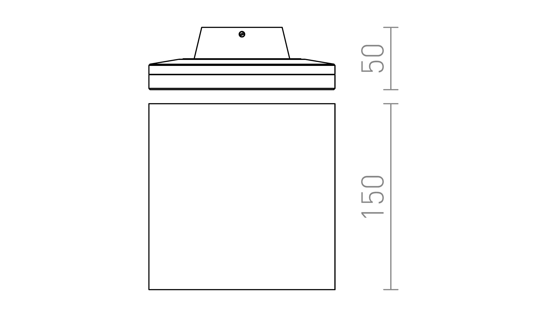 ATHI ścienna lampa - Product sketch