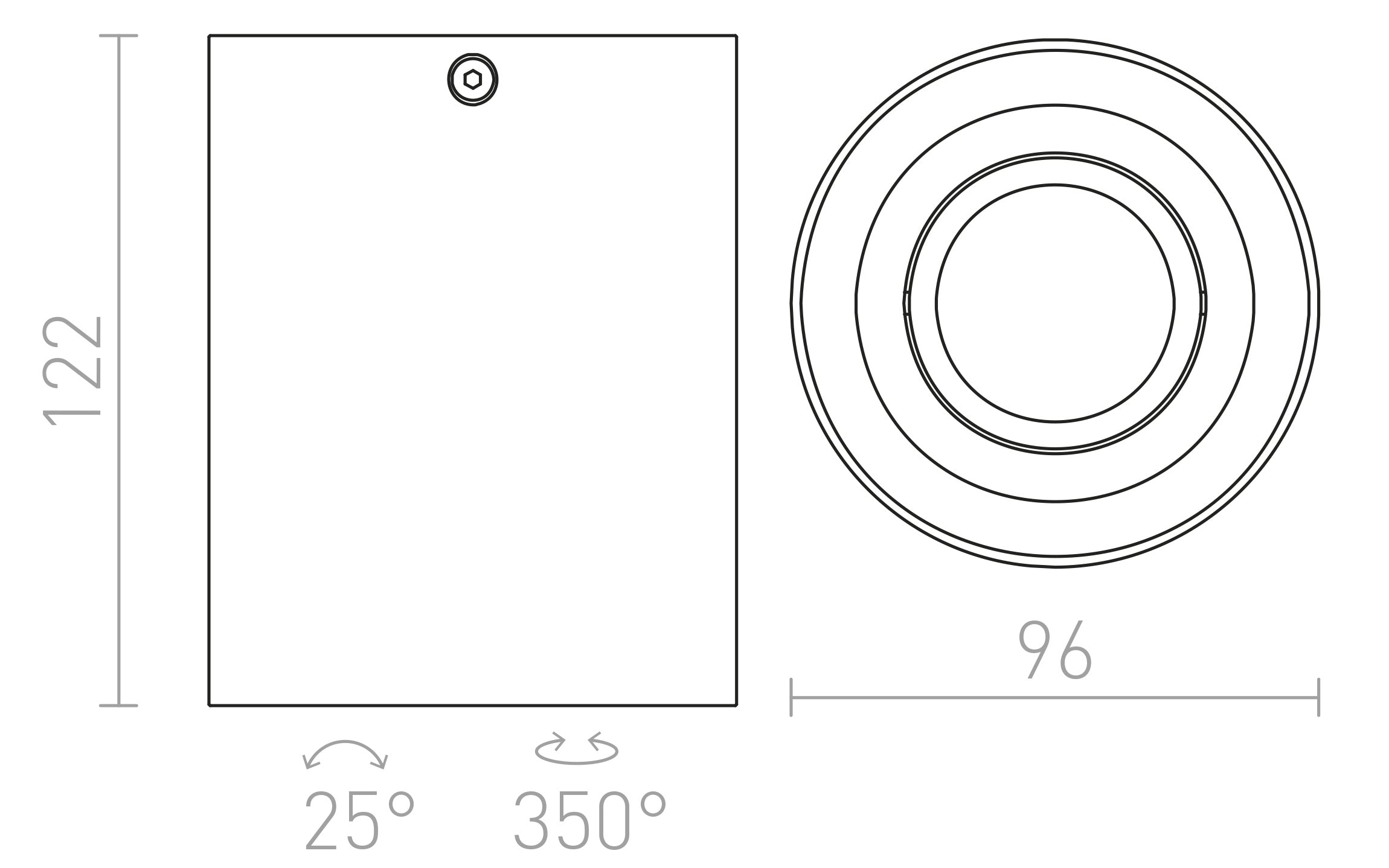 MILANO I οροφής λαμπτήρας - Product sketch