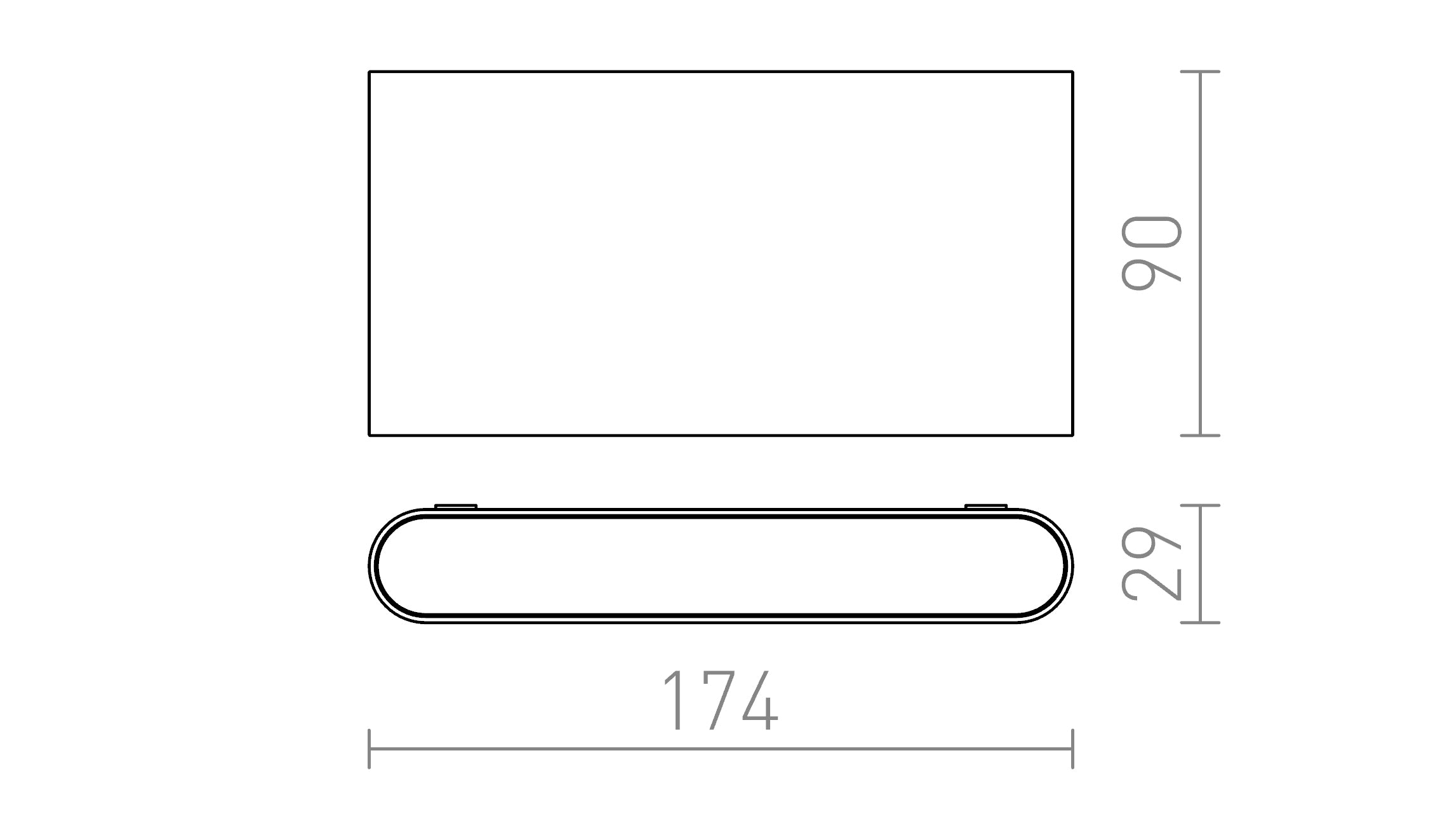 CHOIX 175 ścienna lampa - Product sketch
