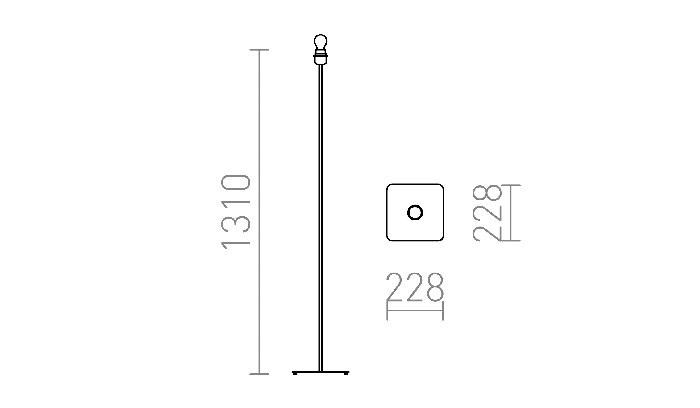 CORTINA stojak podłogowy - Product sketch