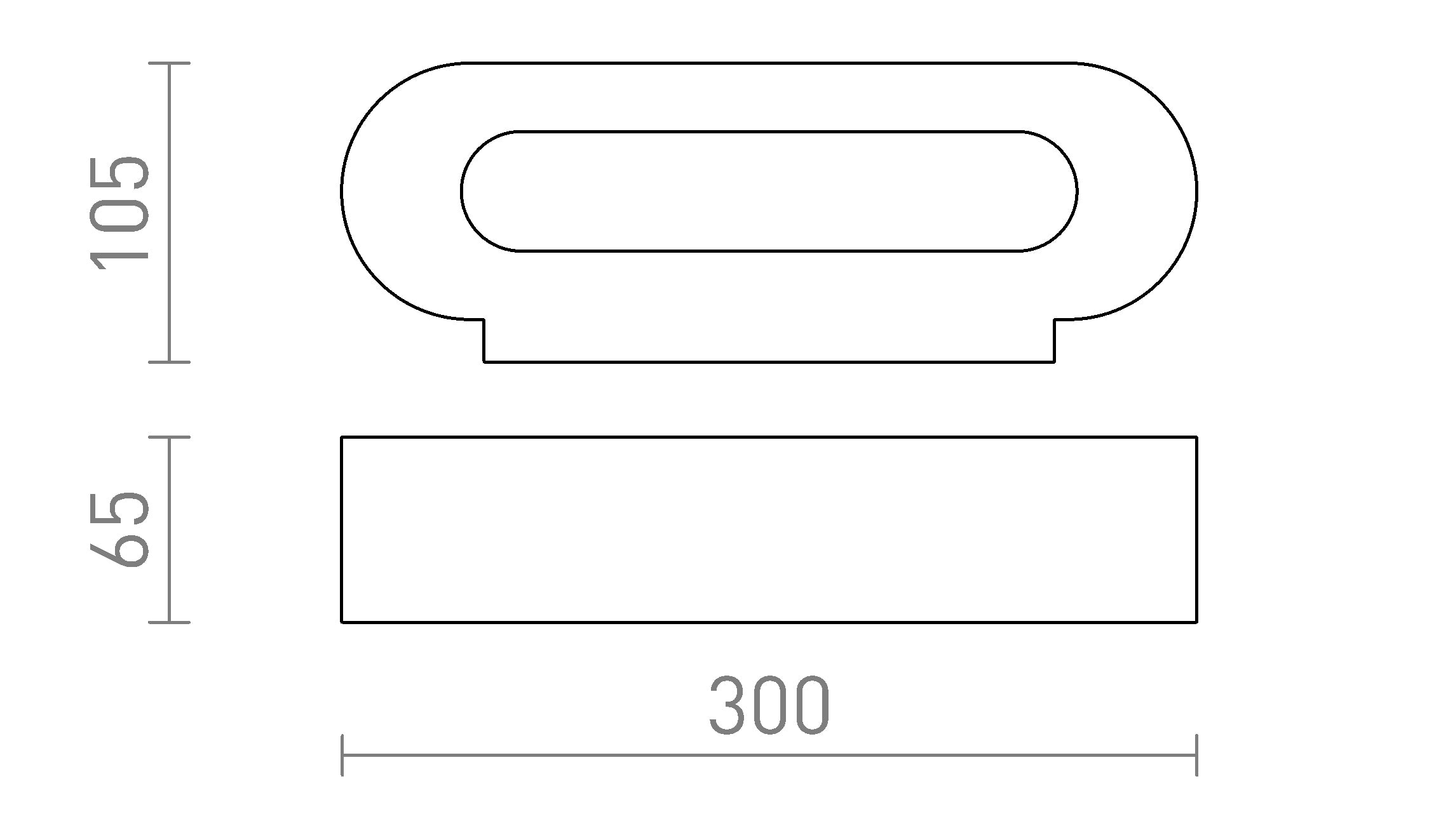 COWLEY nástenná lampa - Product sketch