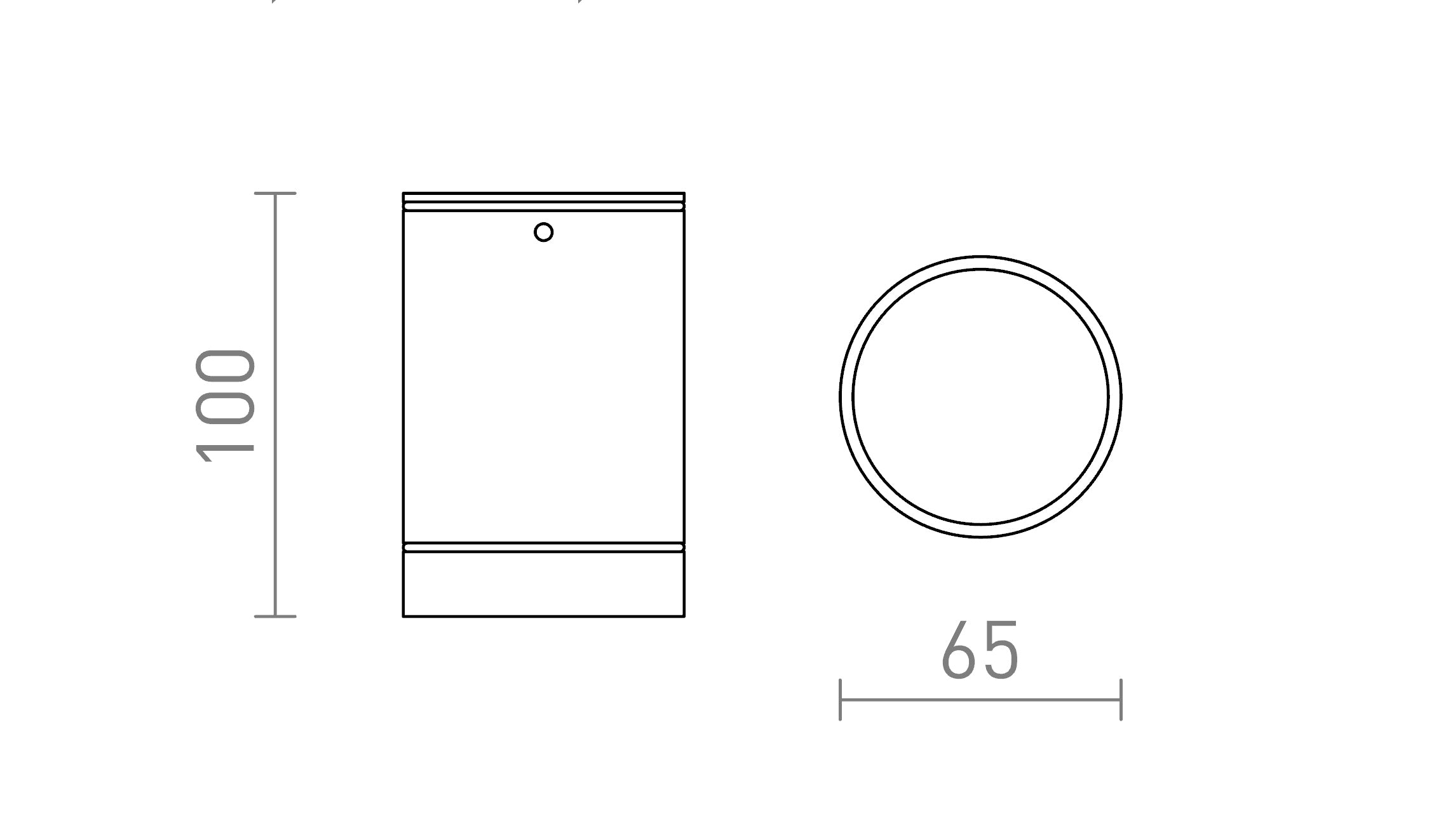 SAMMY de tavan lampă - Product sketch