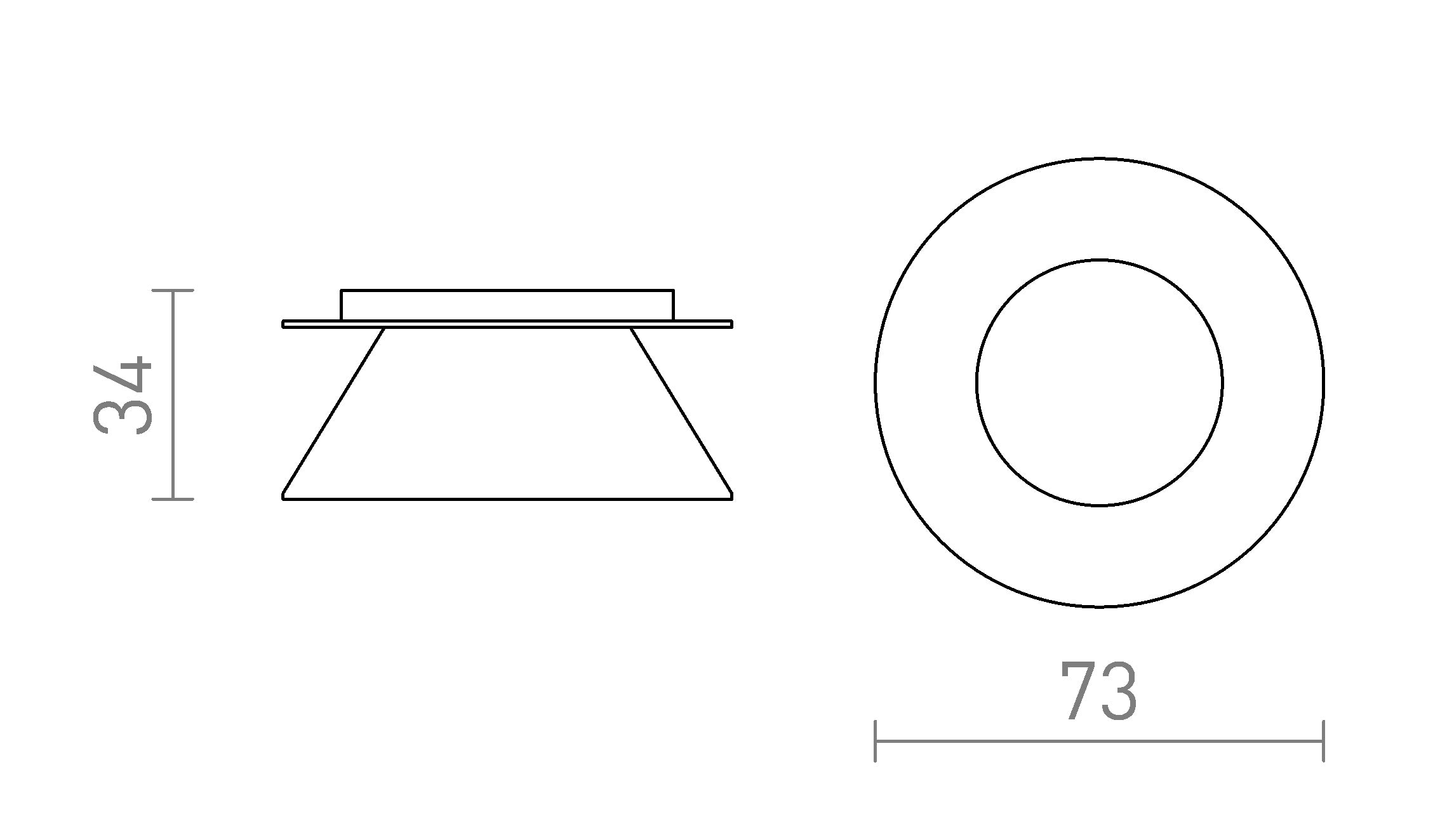 CANTO διακοσμητικό κάλυμμα - Product sketch