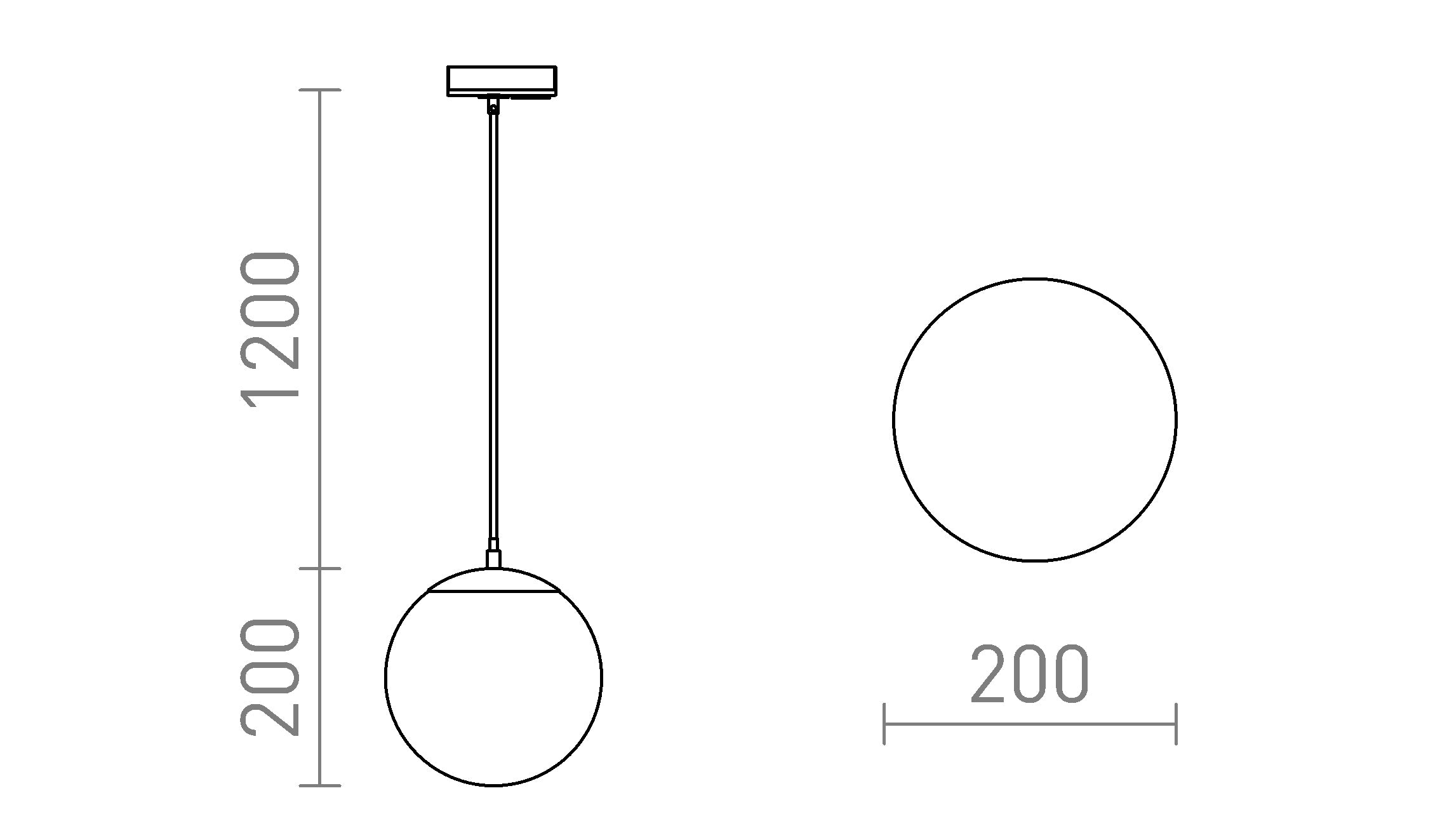 LUNA 20 do 1-faz. szyny - Product sketch