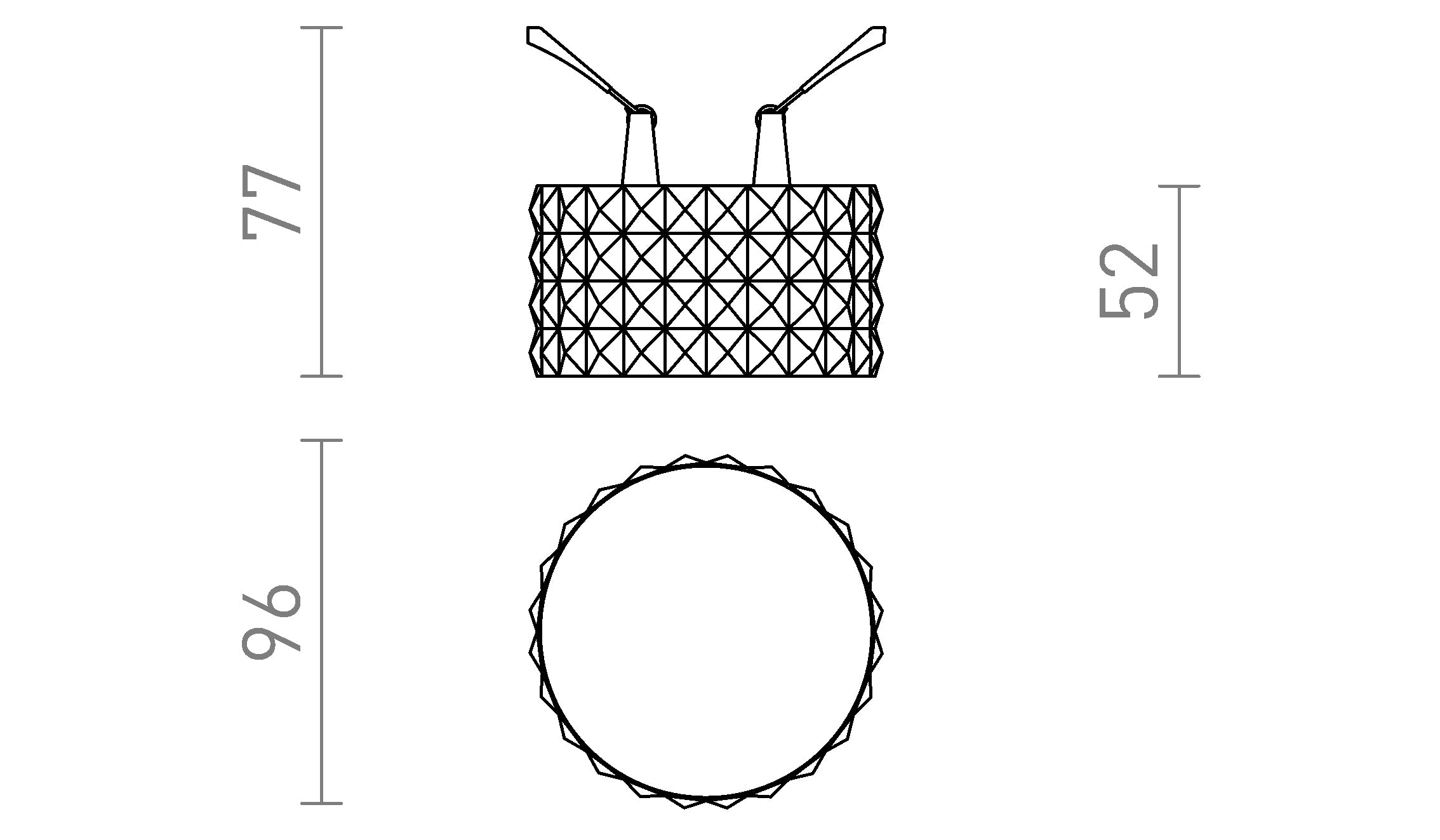 MARENGA RD4 52 inbouwlamp lamp - Product sketch