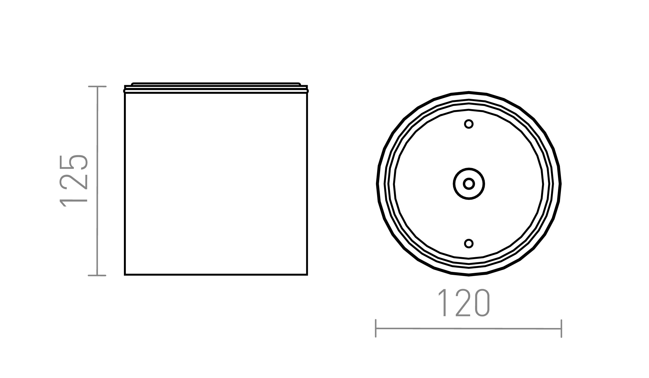 DUNE ES111 de tavan lampă - Product sketch