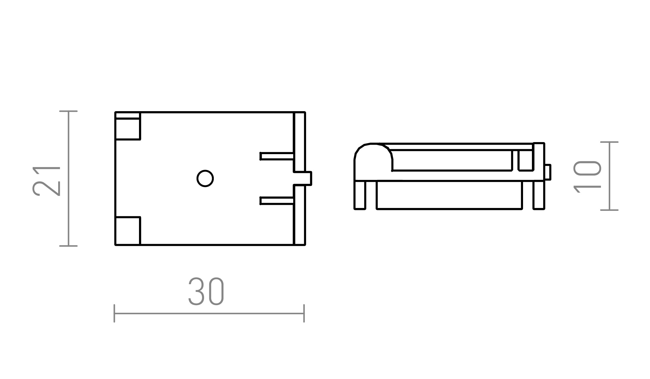WAVE clip conduttivo - Product sketch