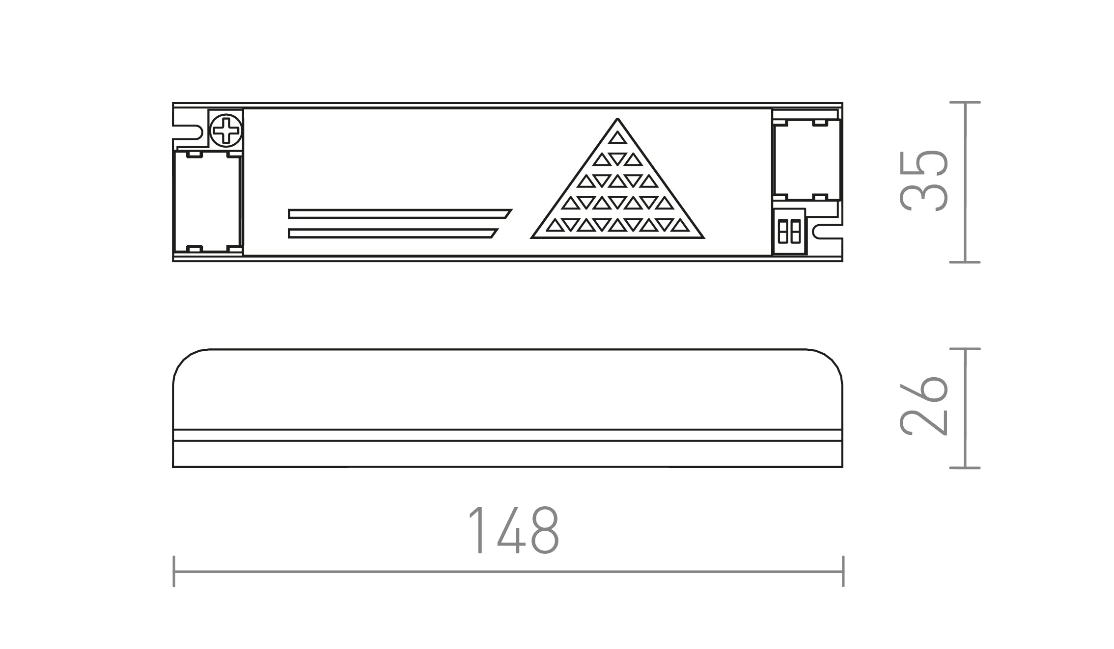 WAVE zasilacz - Product sketch