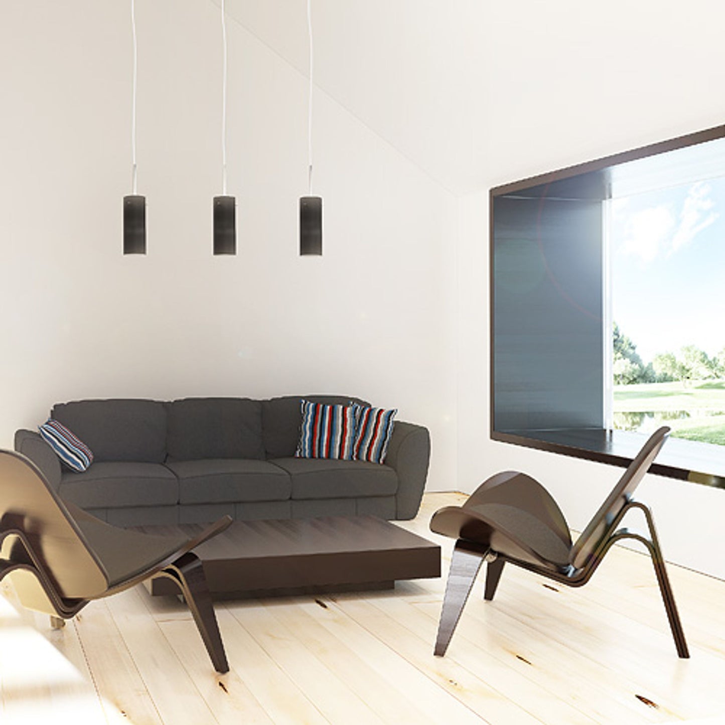 RENDL pendant lamp SANSSOUCI I pendant matte black 230V E27 42W R10508 4