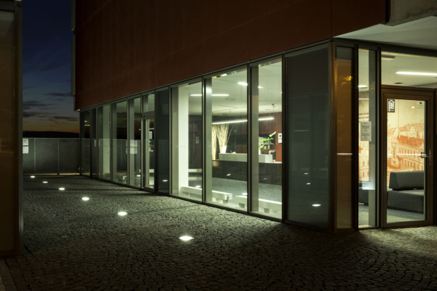 RENDL outdoor lamp TERRA recessed stainless steel 230V LED 20W 120° IP65 3000K R10532 2