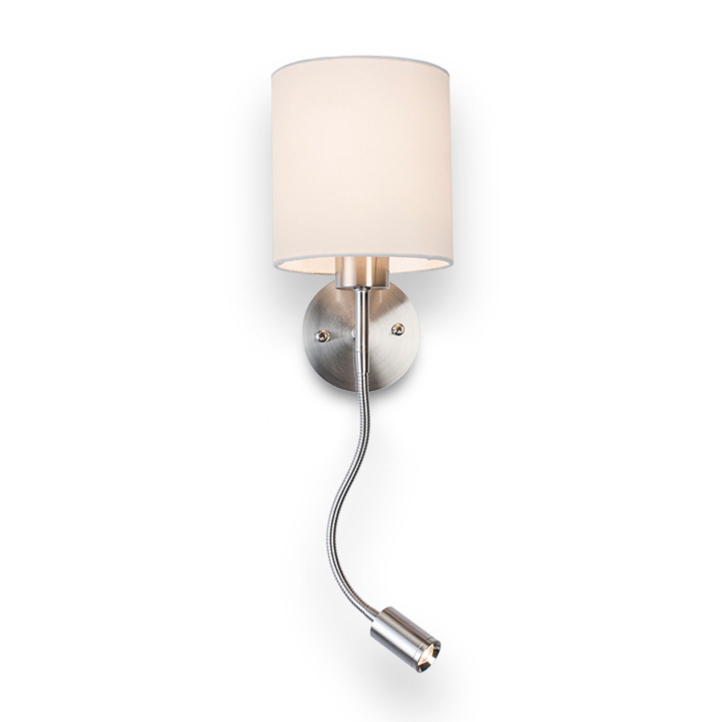 RENDL wall lamp VERSA wall with shade white matt nickel 230V LED E27 LED 15+3W 40° 3000K R10580 1