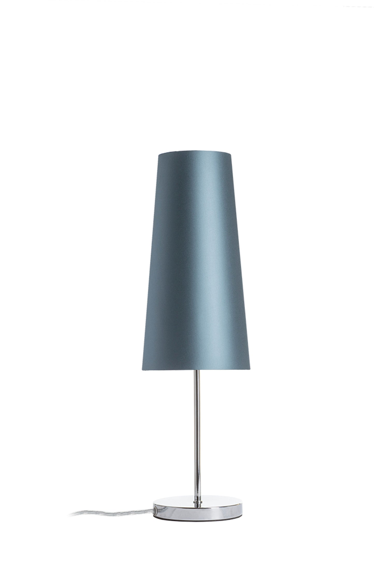 RENDL shades, shade bases, pendent sets CONNY 15/30 table shade Monaco petrol blue/silver PVC max. 23W R11579 2
