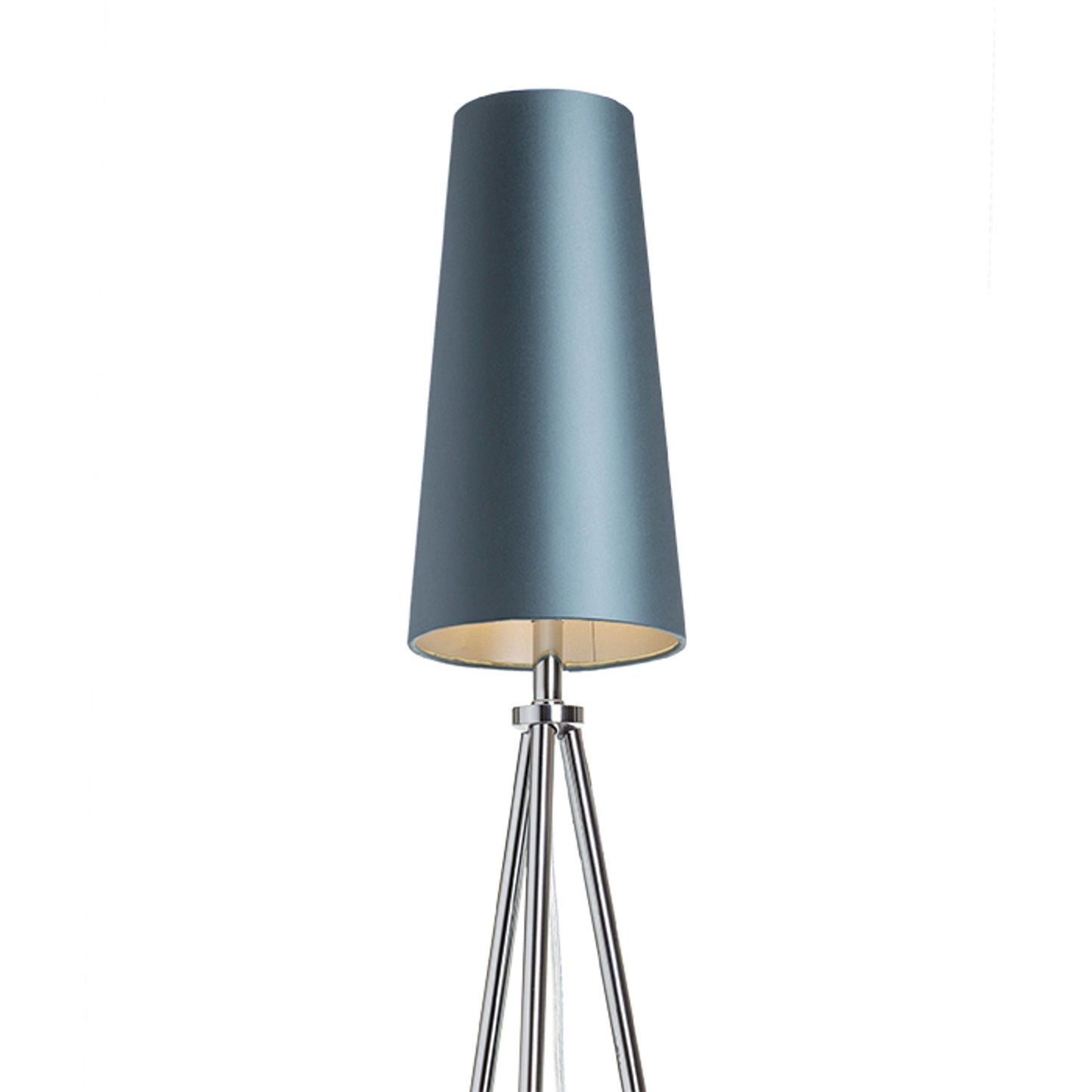 RENDL shades, shade bases, pendent sets CONNY 15/30 table shade Monaco petrol blue/silver PVC max. 23W R11579 4