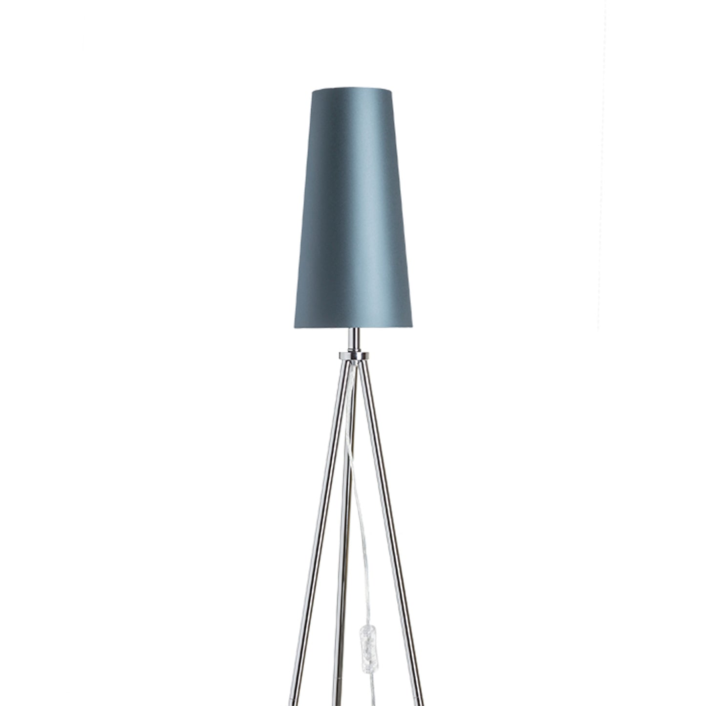 RENDL shades, shade bases, pendent sets CONNY 15/30 table shade Monaco petrol blue/silver PVC max. 23W R11579 6