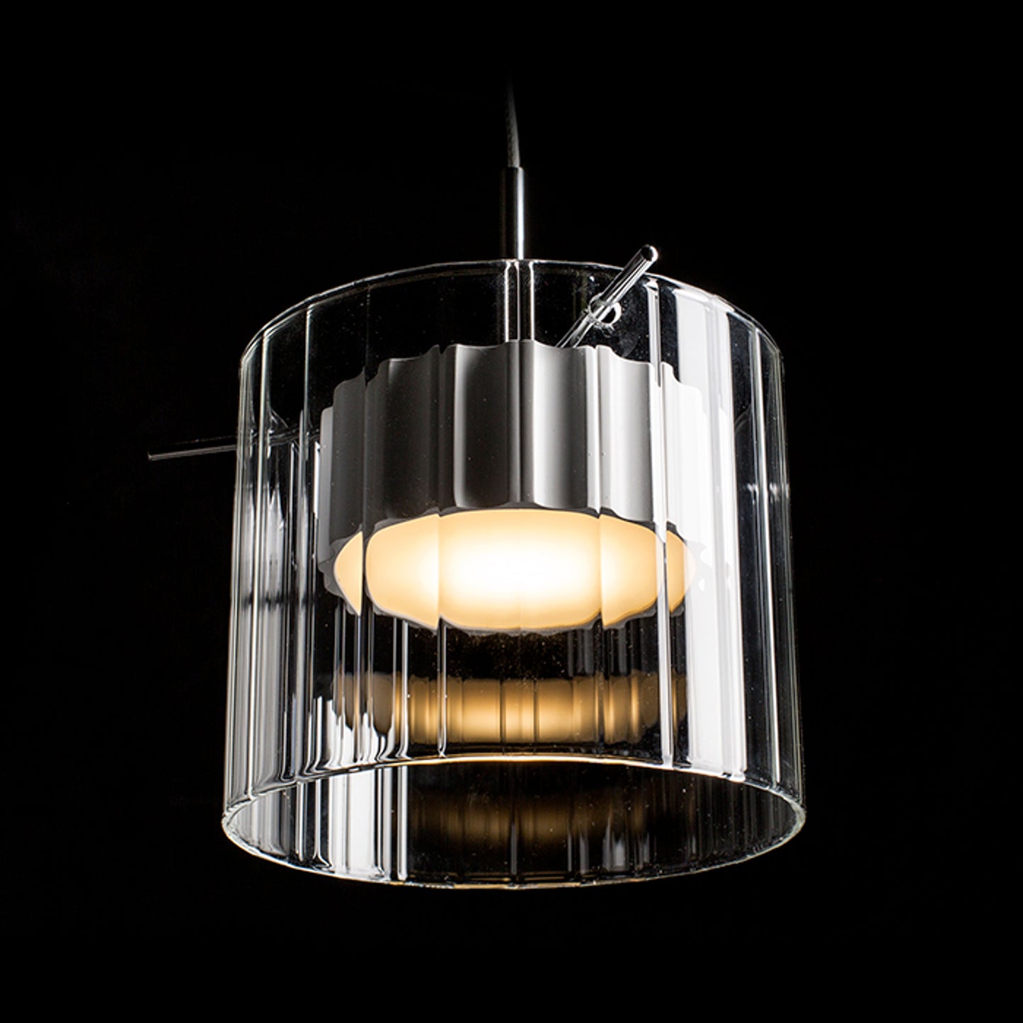 RENDL pendant lamp ESTRA I pendant white clear glass 230V LED 5W 3000K R11679 5