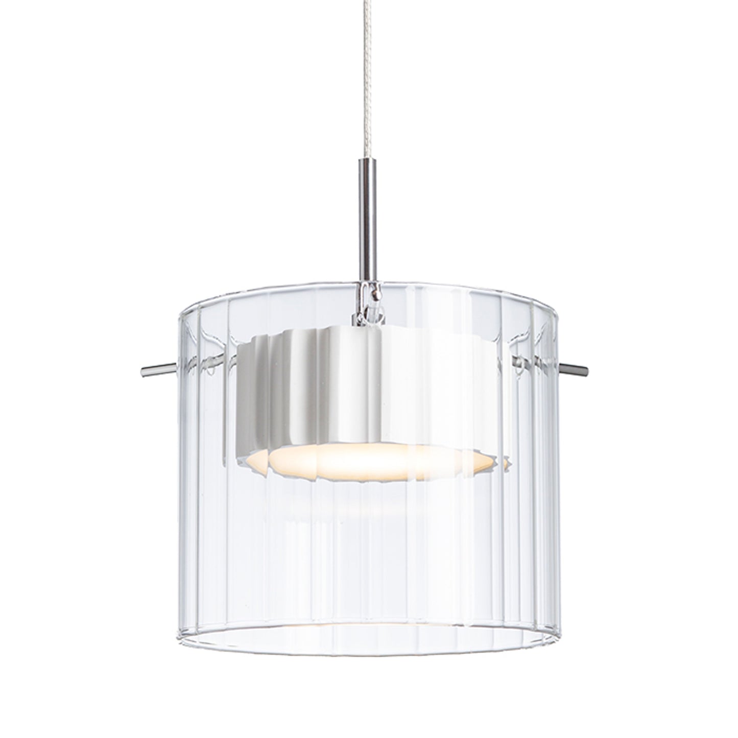 RENDL pendant lamp ESTRA I pendant white clear glass 230V LED 5W 3000K R11679 7