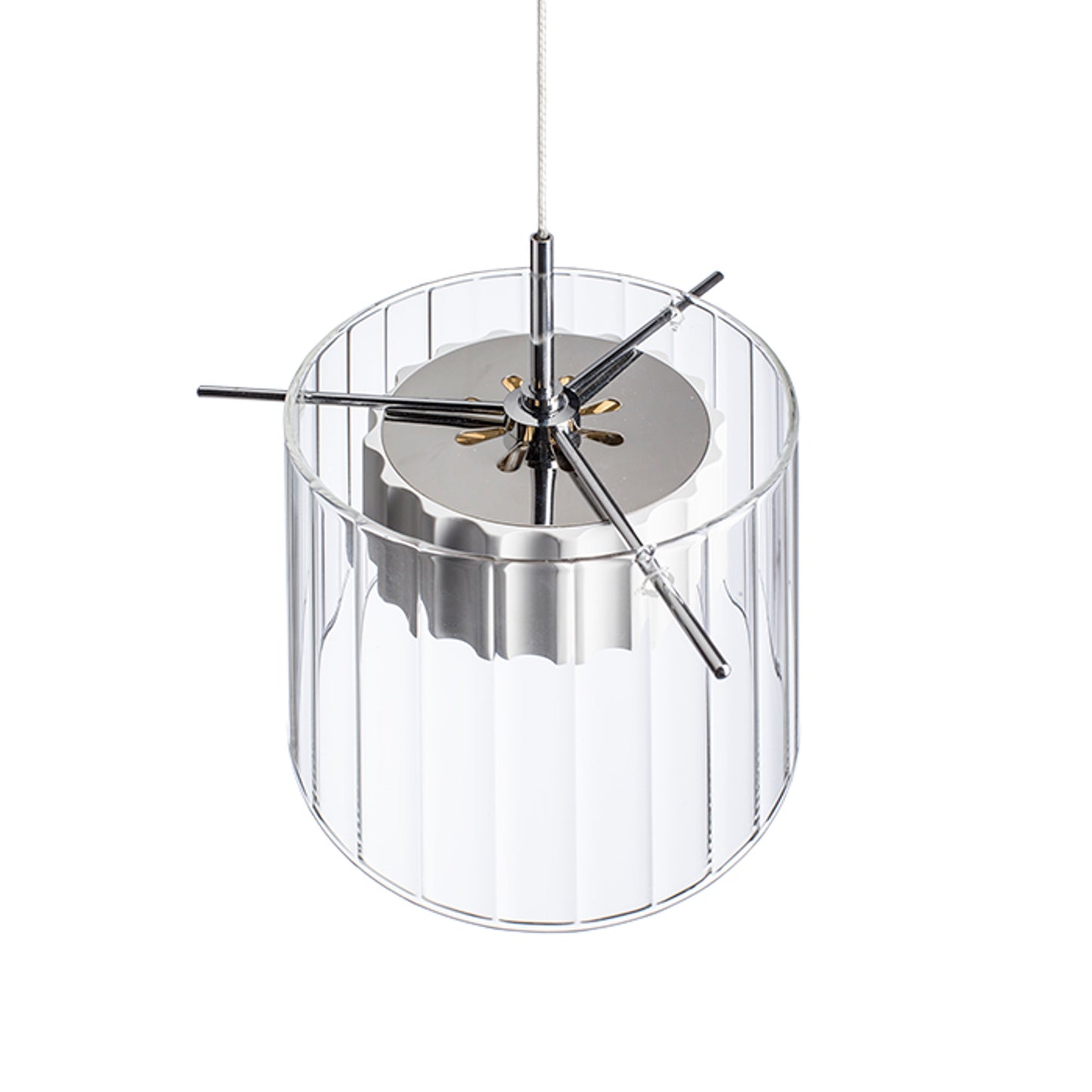 RENDL pendant lamp ESTRA I pendant white clear glass 230V LED 5W 3000K R11679 8