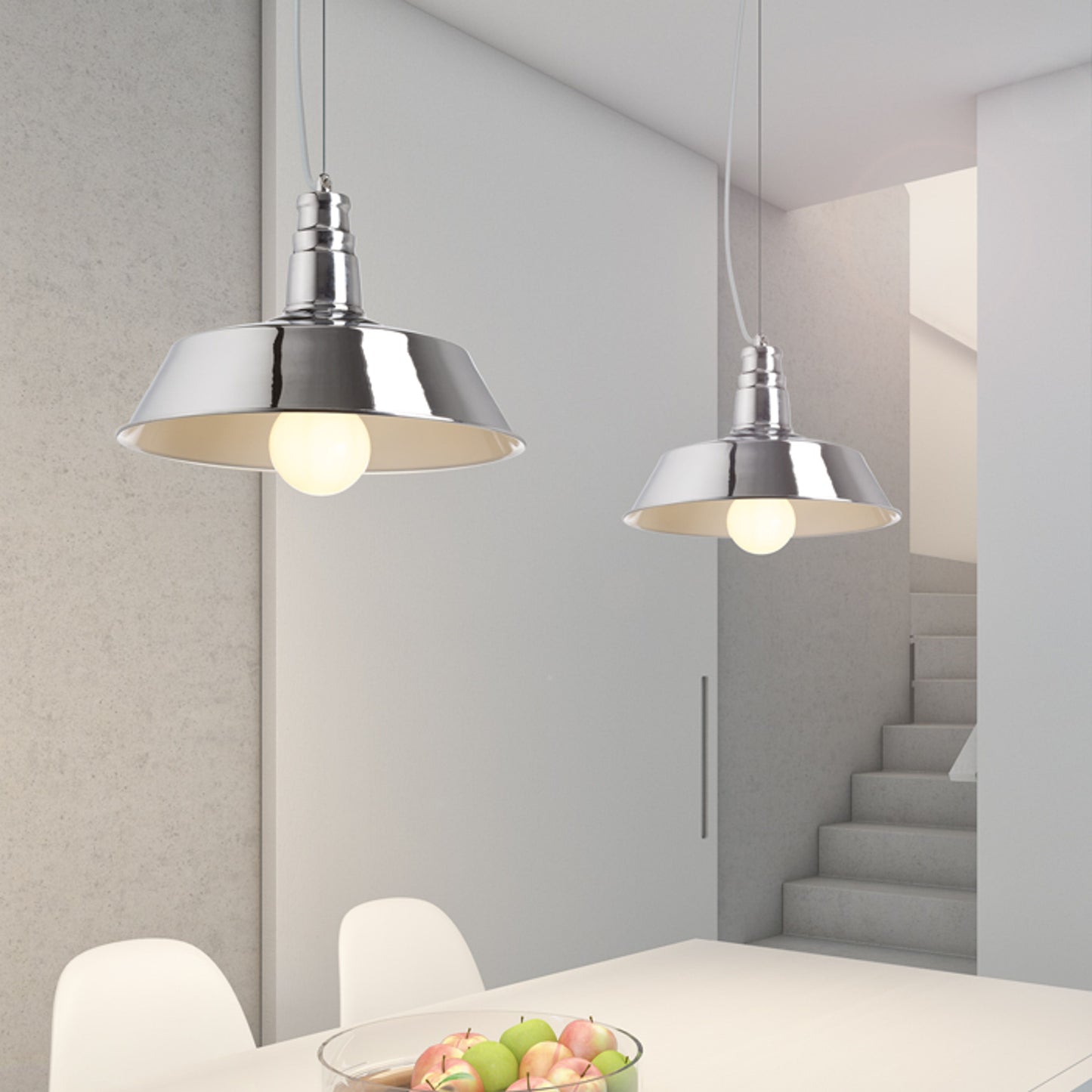 RENDL Outlet GOLDIE 36 pendant chrome 230V LED E27 30W R11687 3