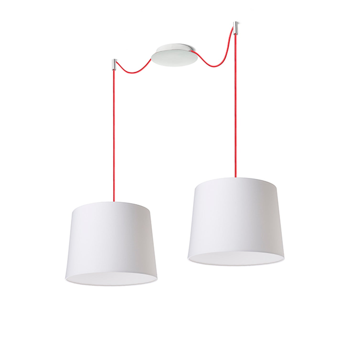RENDL shades, shade bases, pendent sets KOMBIX 2 pendant set CHB+RC+CHF 230V LED E27 2x15W R11784 3