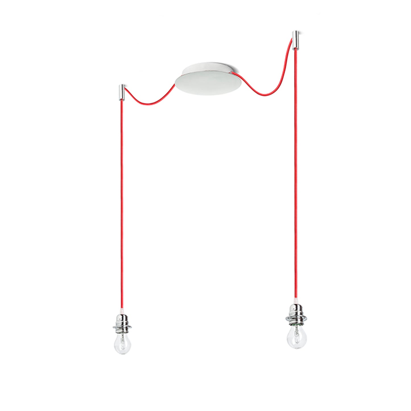 RENDL shades, shade bases, pendent sets KOMBIX 2 pendant set CHB+RC+CHF 230V LED E27 2x15W R11784 5