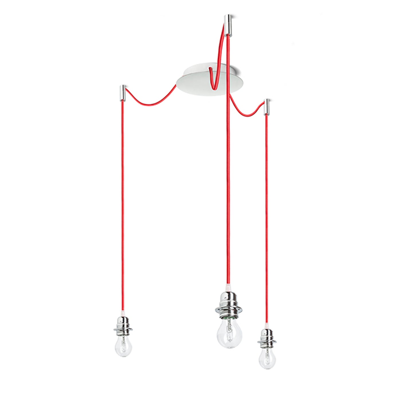 RENDL shades, shade bases, pendent sets KOMBIX 3 pendant set CHB+RC+CHF 230V LED E27 3x15W R11785 3
