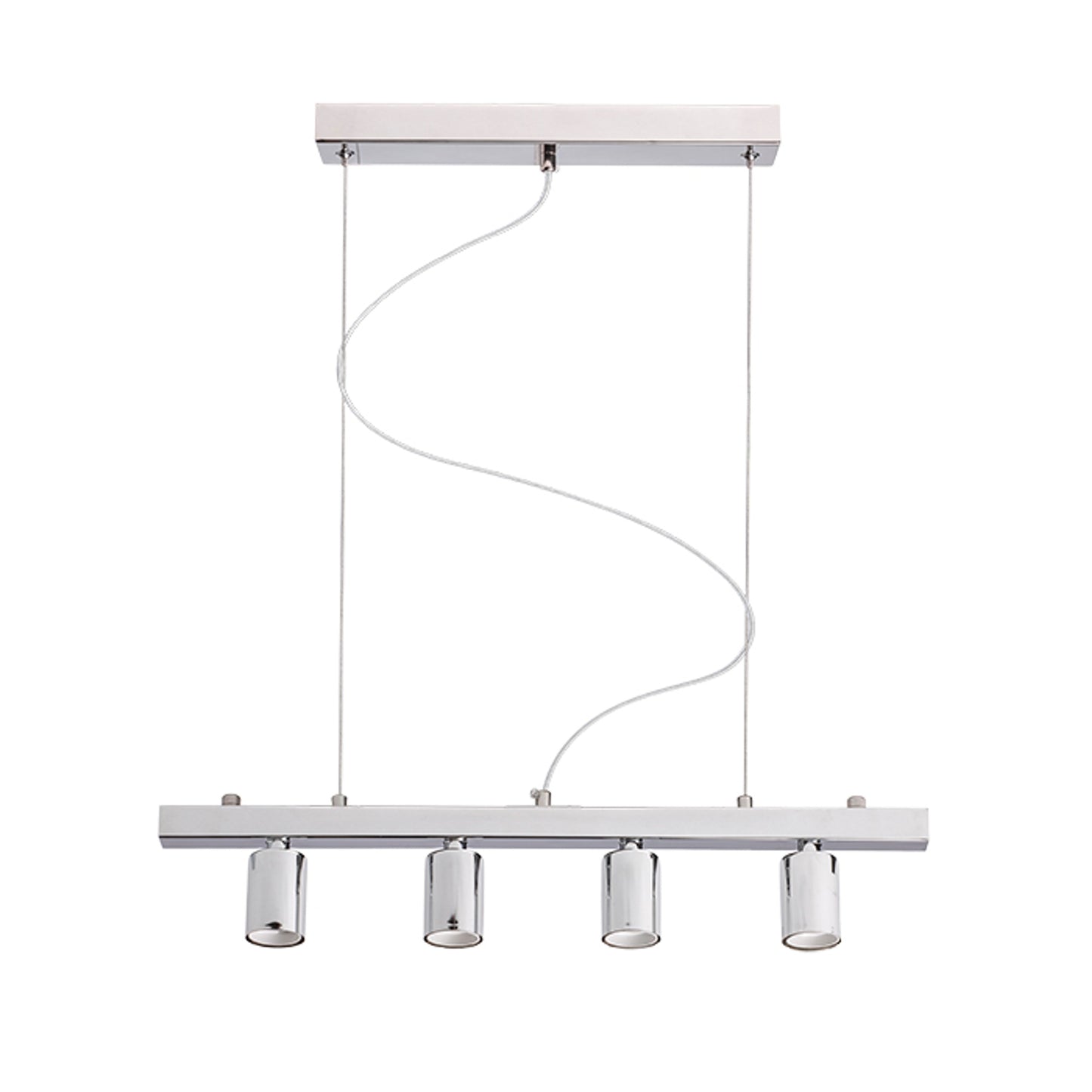 RENDL shades, shade bases, pendent sets RALLONG IV pendant ceiling base chrome 230V LED E27 4x15W R11796 3