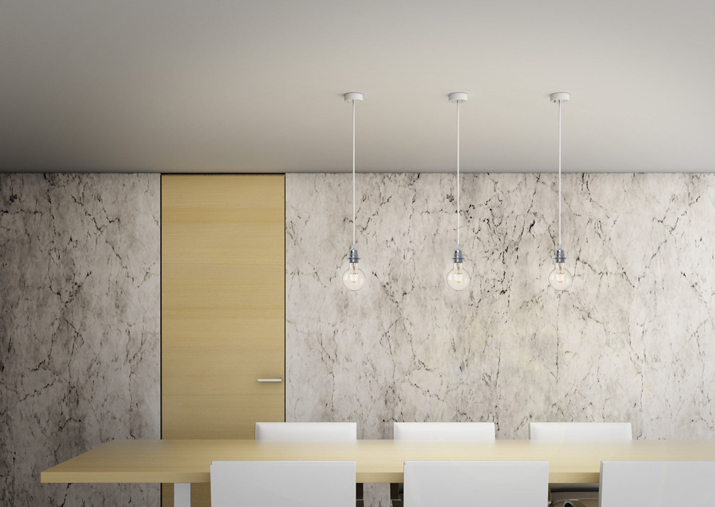 RENDL shades, shade bases, pendent sets HEX pendant set WB+WC+CHF+CHC1 230V LED E27 15W R11917 6