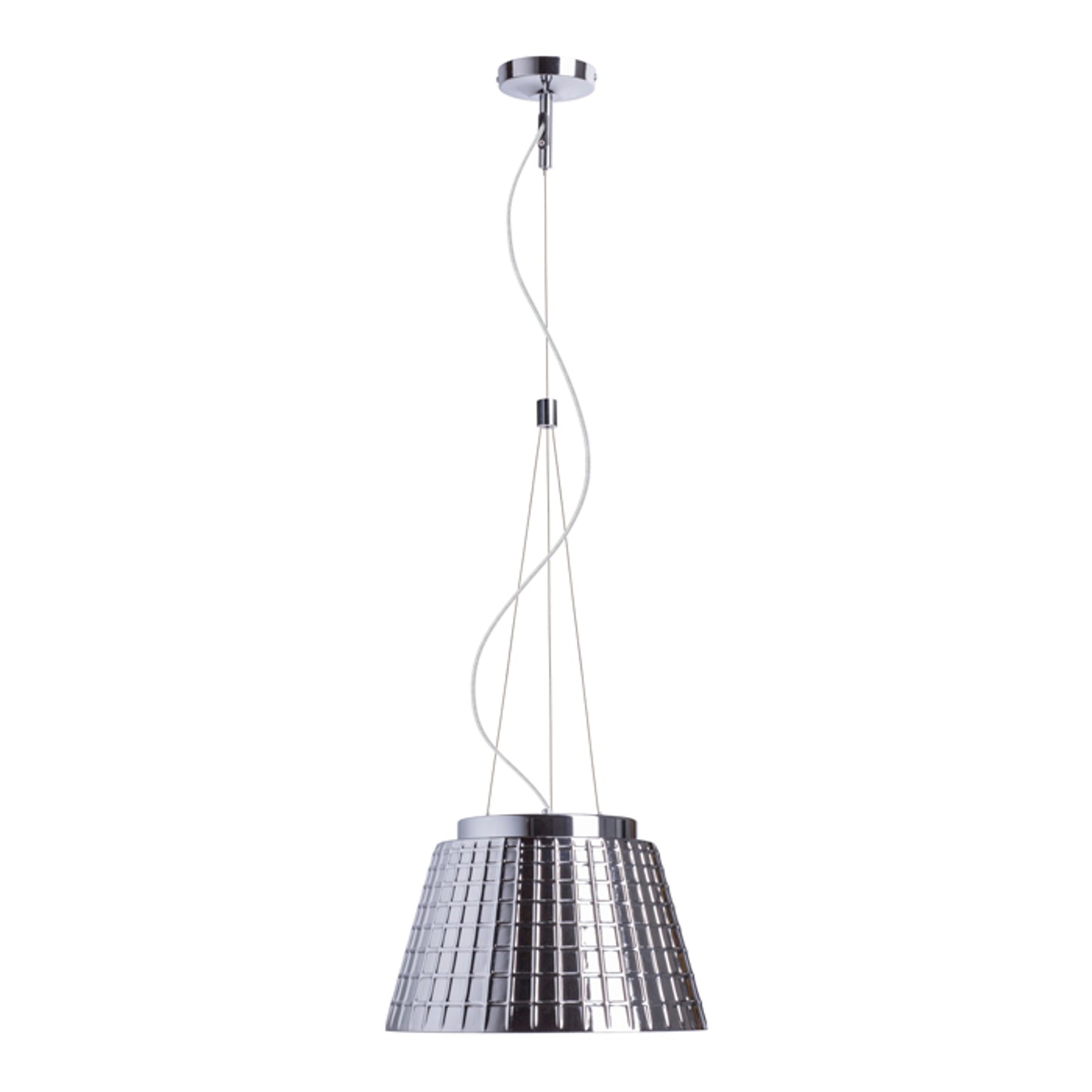 RENDL pendant lamp CORONA pendant chrome-tinted glass 230V LED E27 15W R12055 1