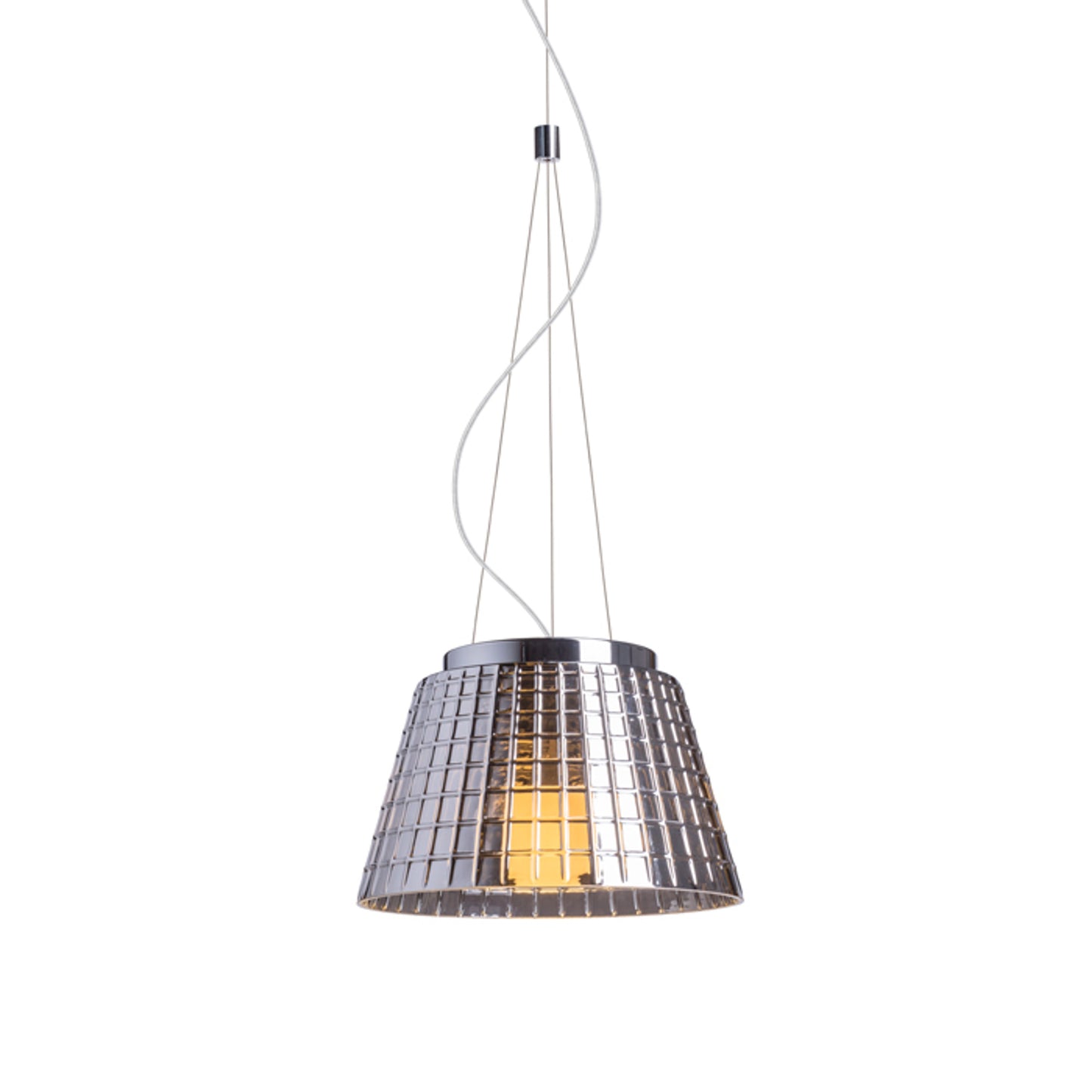 RENDL pendant lamp CORONA pendant chrome-tinted glass 230V LED E27 15W R12055 10