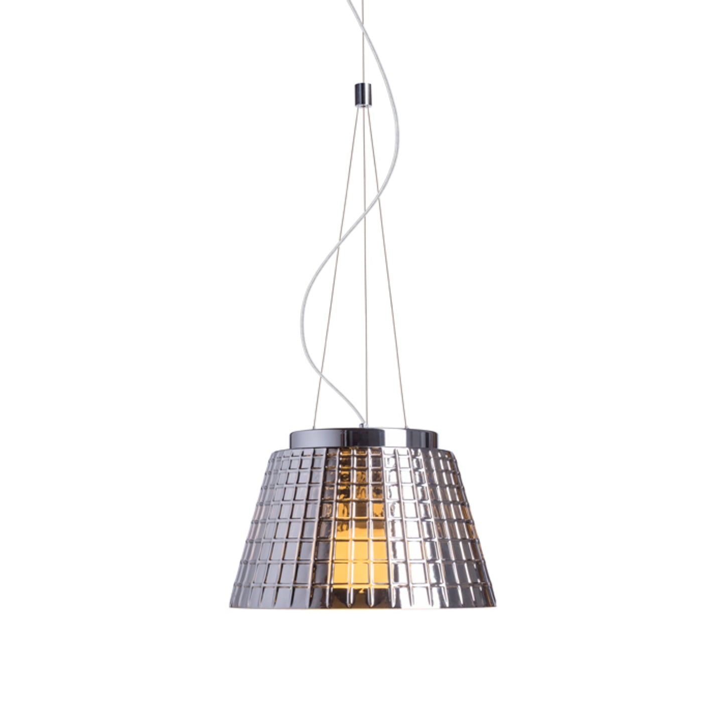 RENDL pendant lamp CORONA pendant chrome-tinted glass 230V LED E27 15W R12055 2