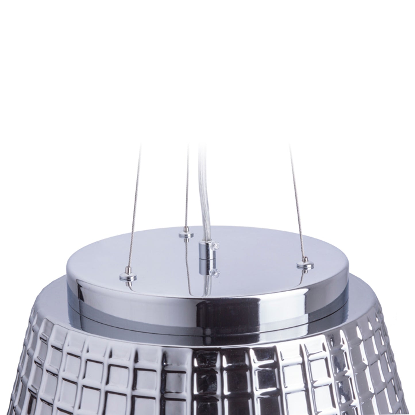 RENDL pendant lamp CORONA pendant chrome-tinted glass 230V LED E27 15W R12055 4