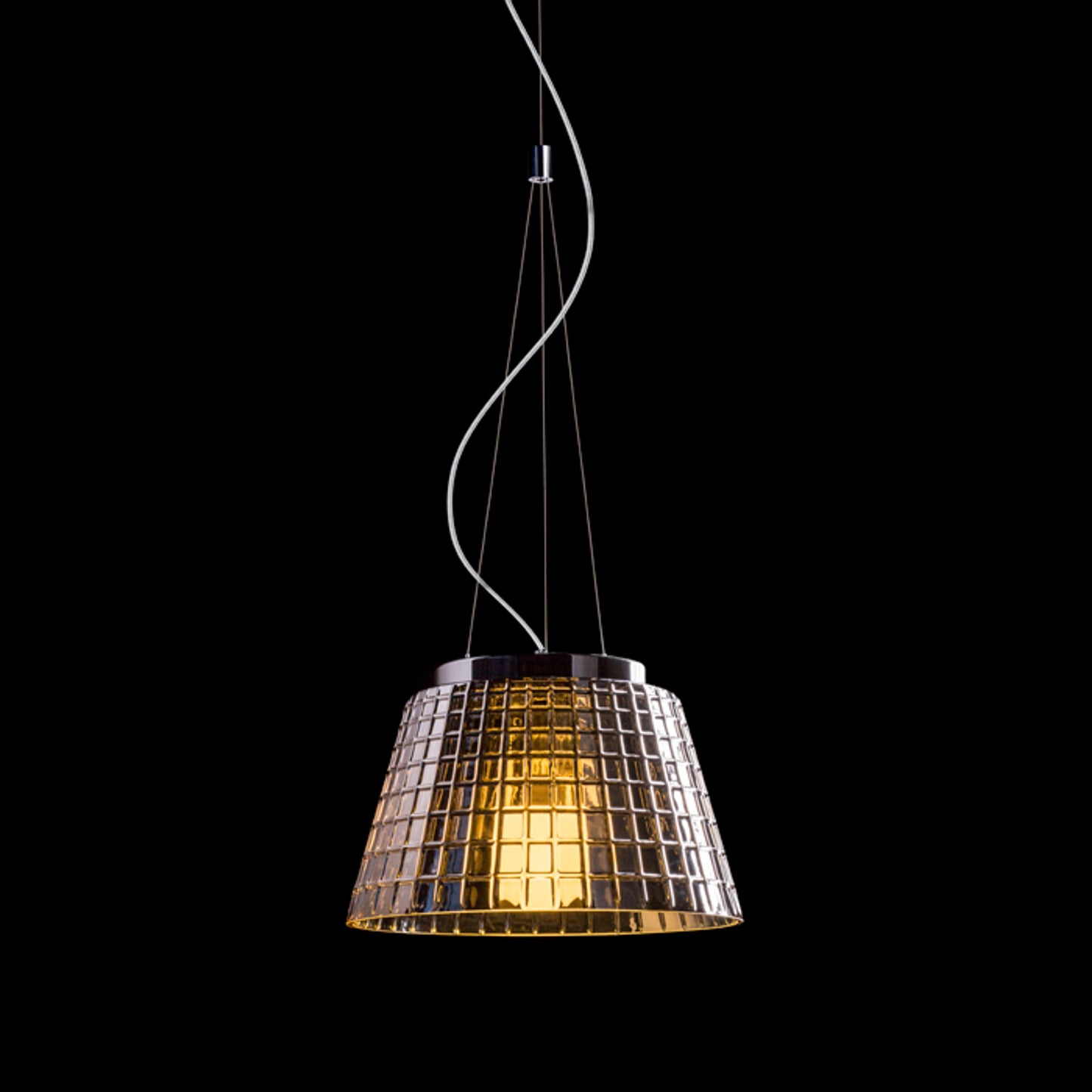 RENDL pendant lamp CORONA pendant chrome-tinted glass 230V LED E27 15W R12055 5