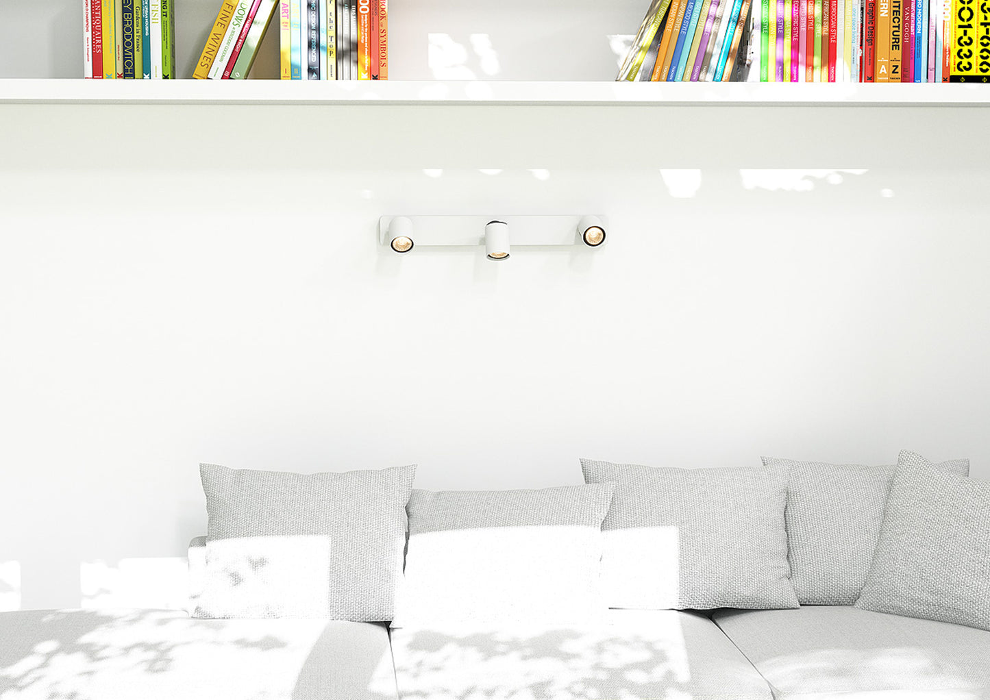 RENDL spotlight DUGME III white/anthracite grey 230V GU10 3x35W R12078 13