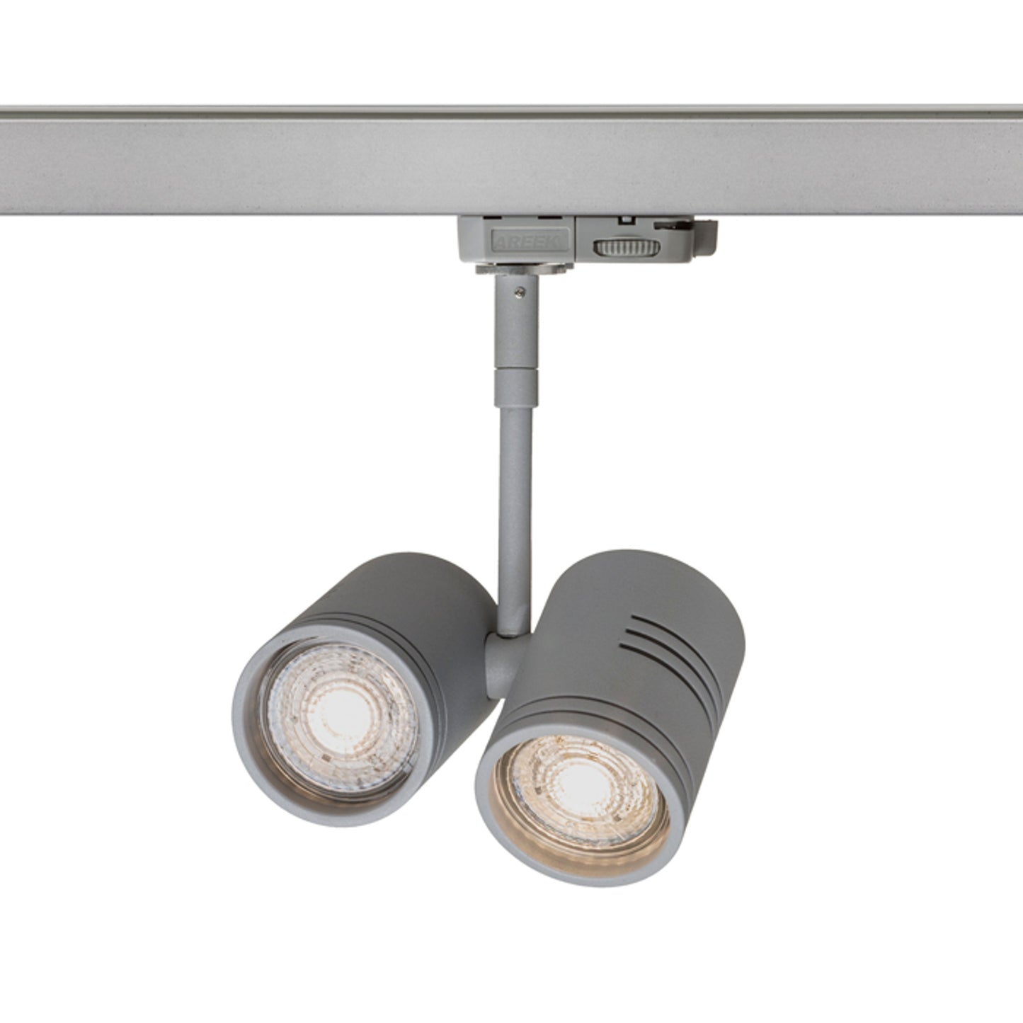 RENDL 3-circuit track system BEEBA II for 3-circuit tracks silver grey 230V LED GU10 2x8W R12312 1