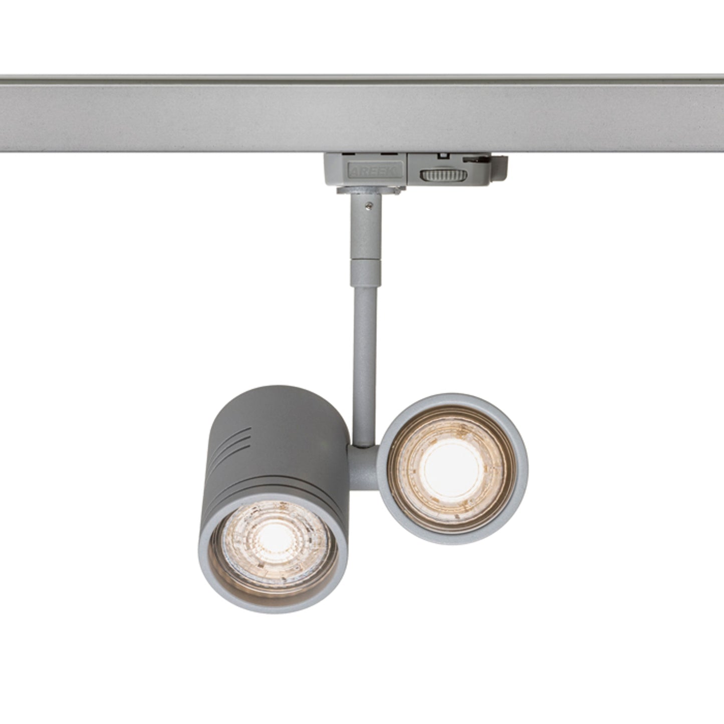 RENDL 3-circuit track system BEEBA II for 3-circuit tracks silver grey 230V LED GU10 2x8W R12312 2