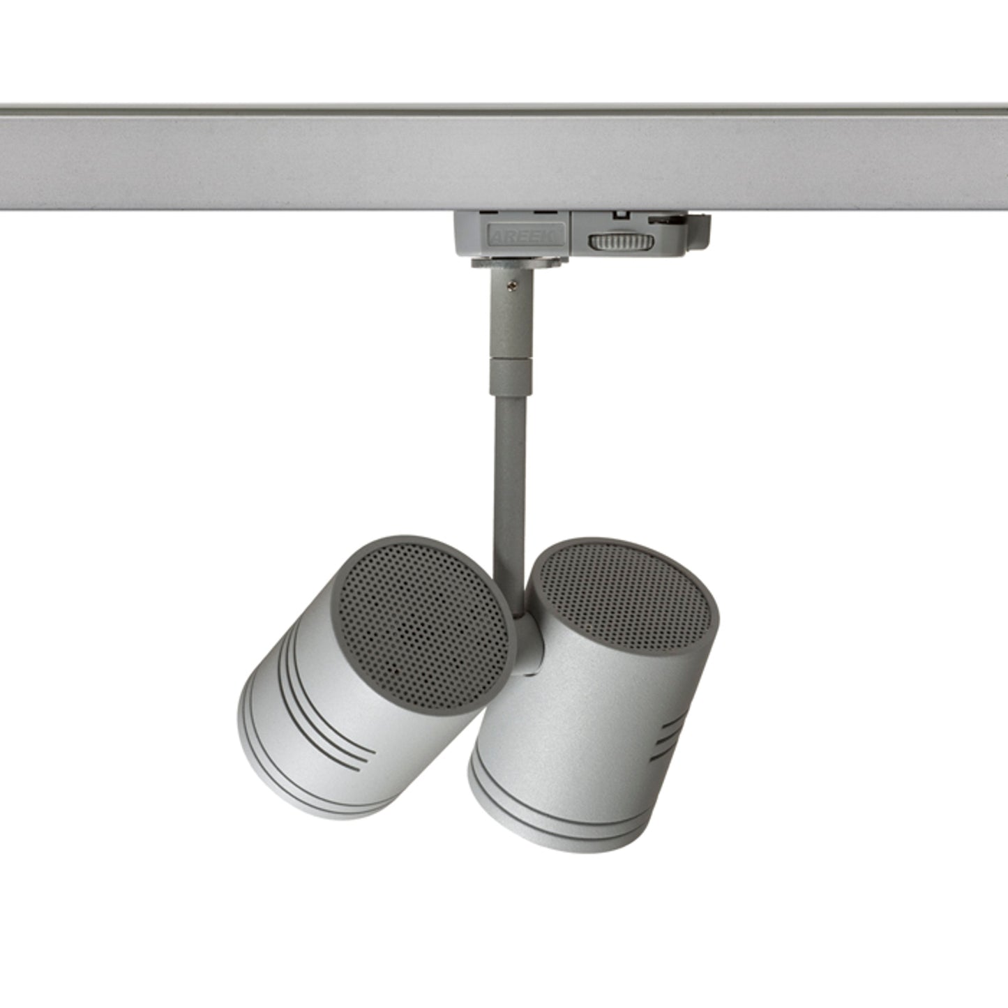 RENDL 3-circuit track system BEEBA II for 3-circuit tracks silver grey 230V LED GU10 2x8W R12312 3