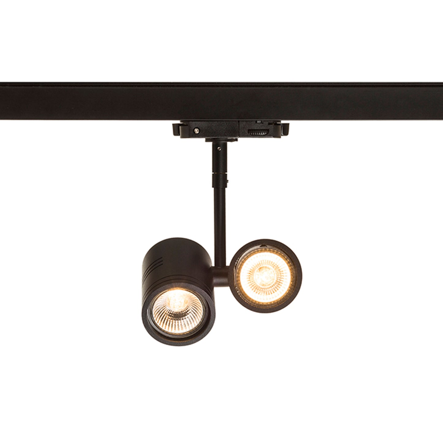 RENDL 3-circuit track system BEEBA II for 3-circuit tracks black 230V LED GU10 2x8W R12313 5
