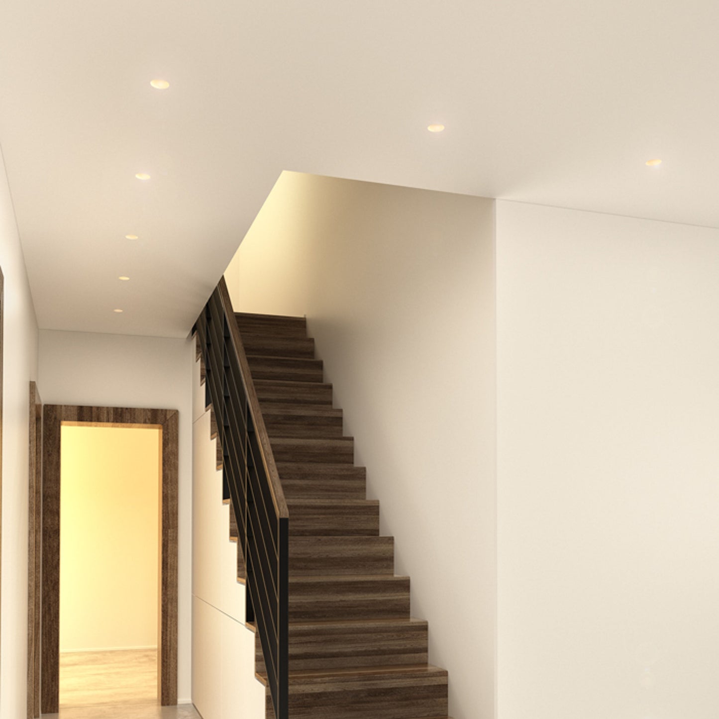 RENDL recessed light QUO R recessed plaster 230V LED GU10 8W R12361 4