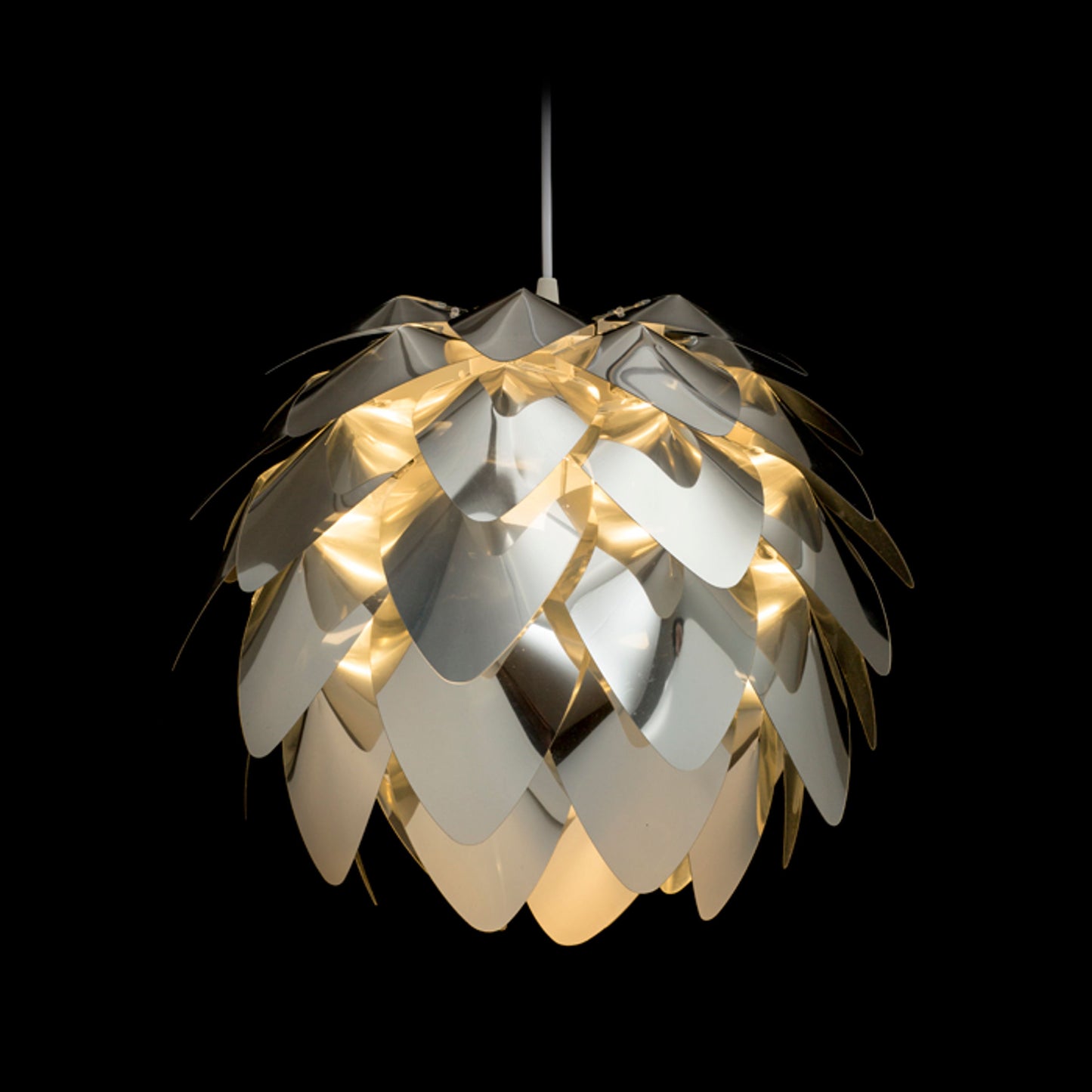 RENDL pendant lamp ENCOMBRE pendant chrome foil 230V LED E27 15W R12382 2