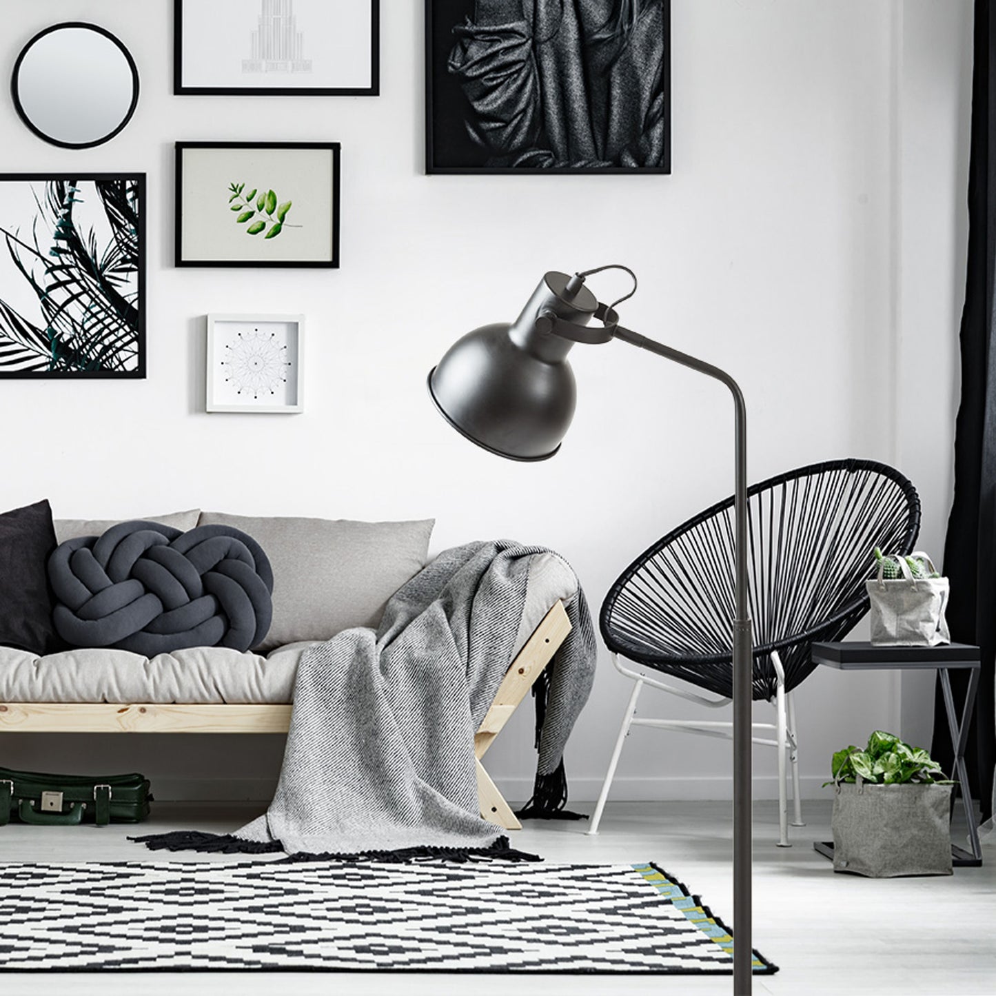 RENDL floor lamp ROSITA floor black/gold 230V LED E27 11W R12514 3