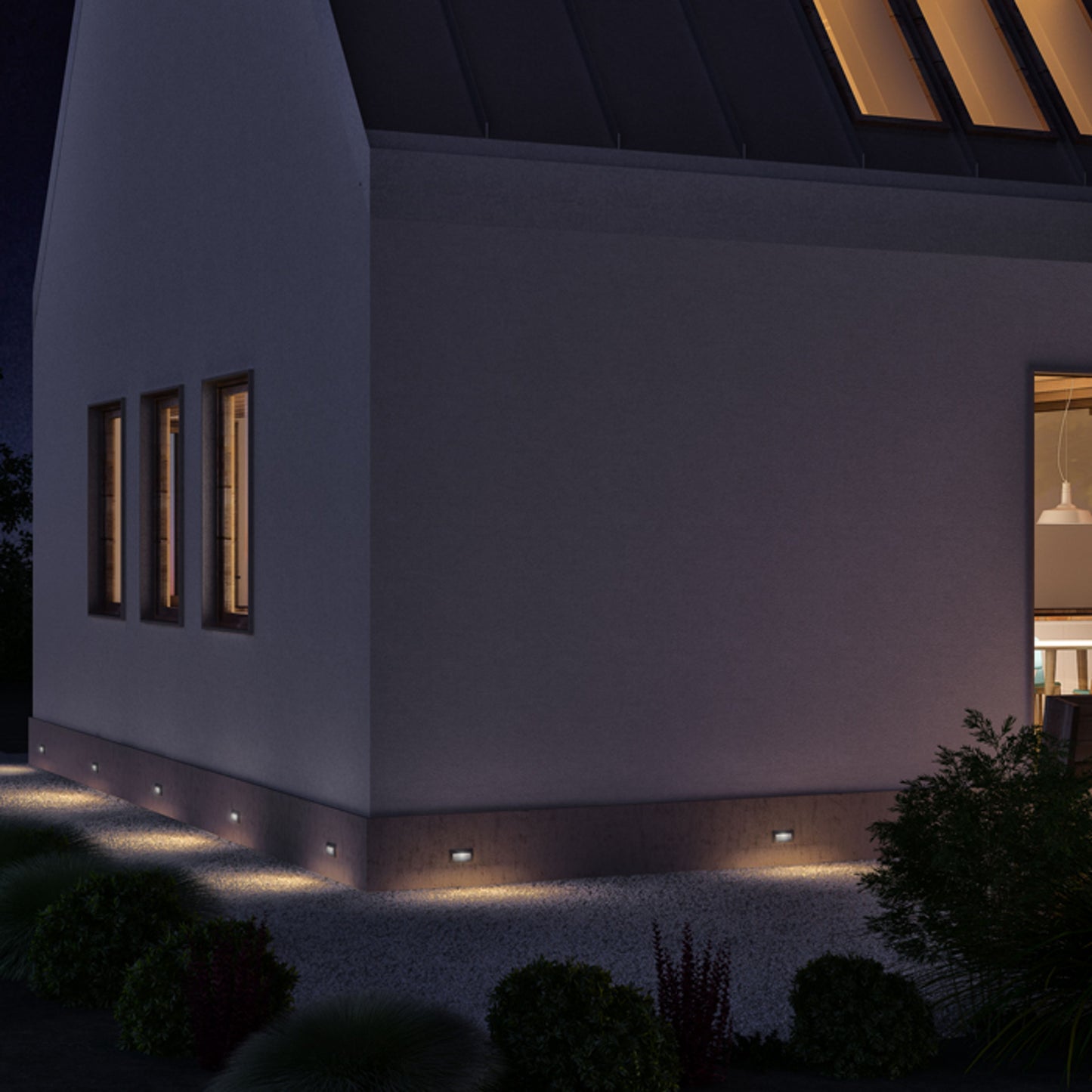 RENDL outdoor lamp GORDIQ L recessed anthracite grey 230V LED 3W IP65 3000K R12538 4